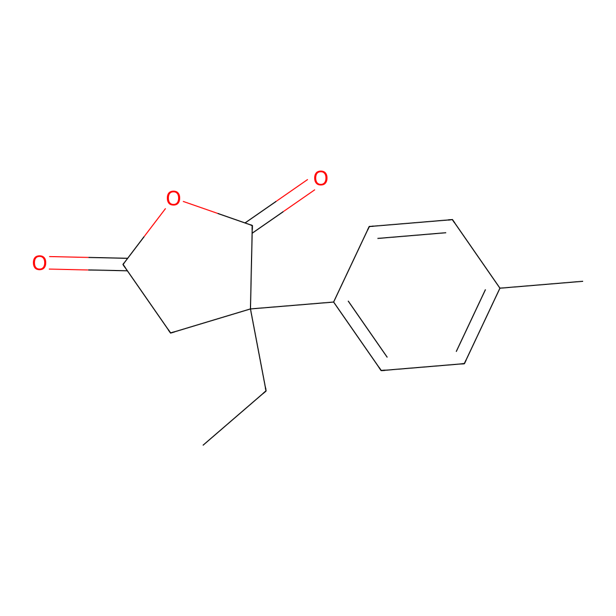 3-Ethyl-3-(4-methylphenyl)oxolane-2,5-dione molecular structure, CAS 1094328-65-0