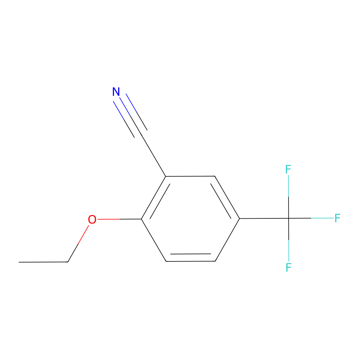 2-Ethoxy-5-(trifluoromethyl)benzonitrile molecular structure, CAS 1094329-57-3