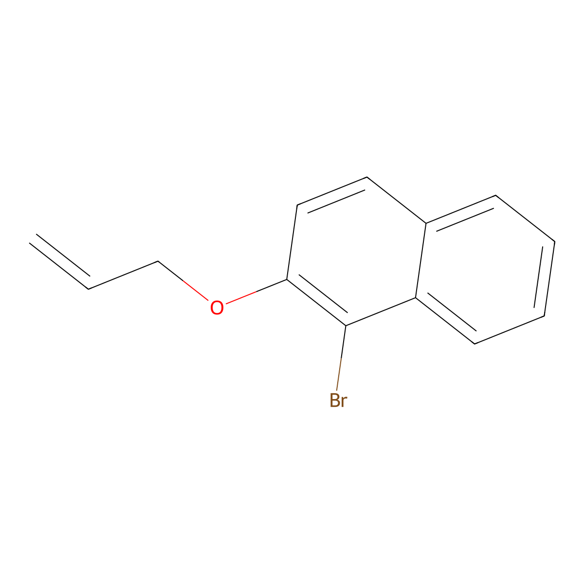 1-Bromo-2-allyloxynaphthalene molecular structure, CAS 109433-15-0