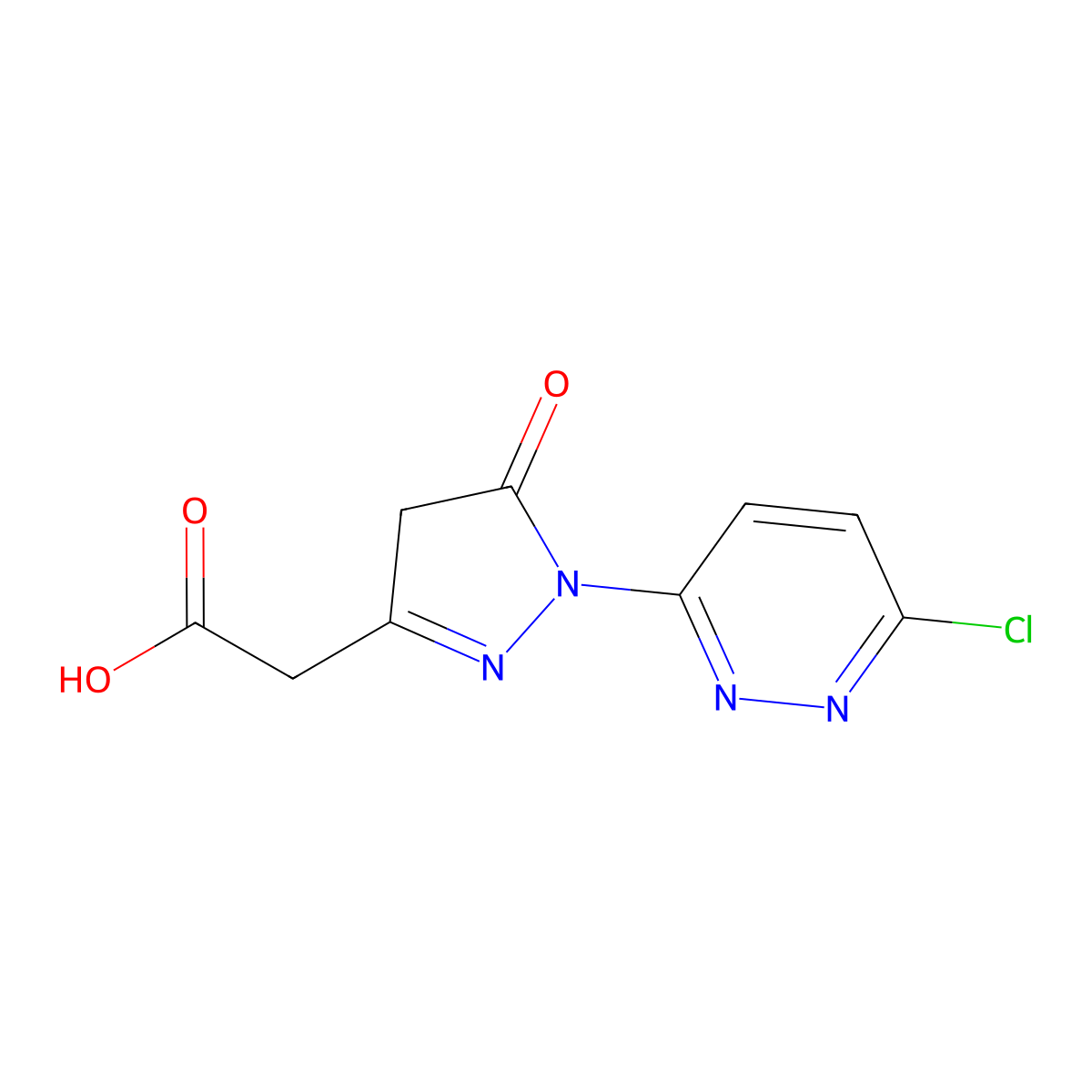 2-[1-(6-chloropyridazin-3-yl)-5-oxo-4,5-dihydro-1H-pyrazol-3-yl]acetic acid molecular structure, CAS 1094331-75-5