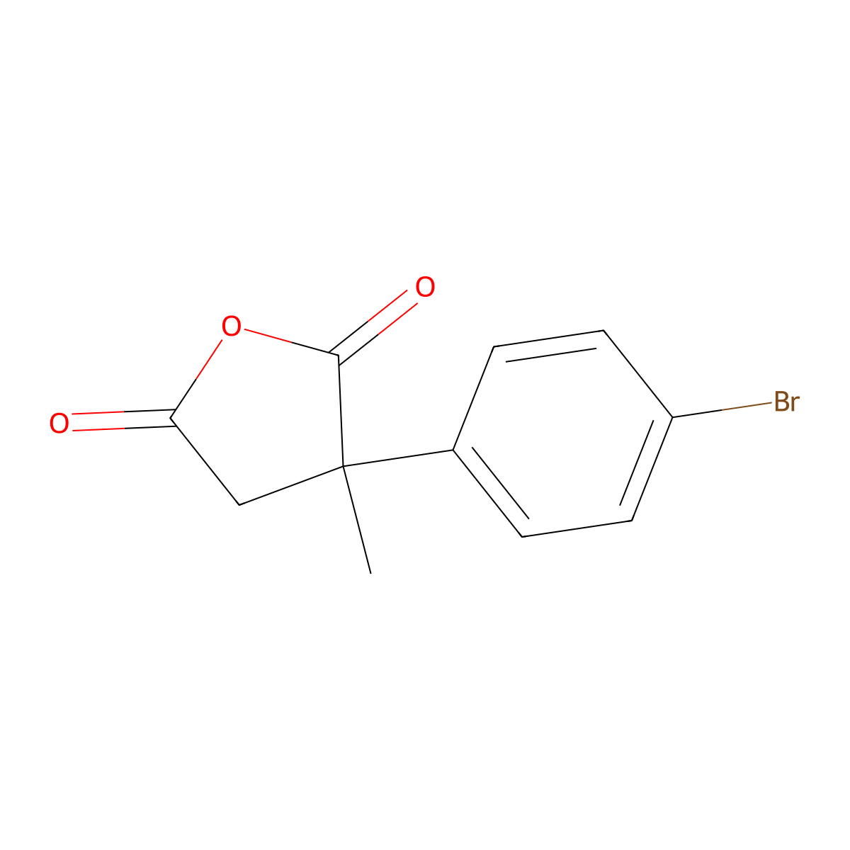 3-(4-Bromophenyl)-3-methyloxolane-2,5-dione molecular structure, CAS 1094333-87-5