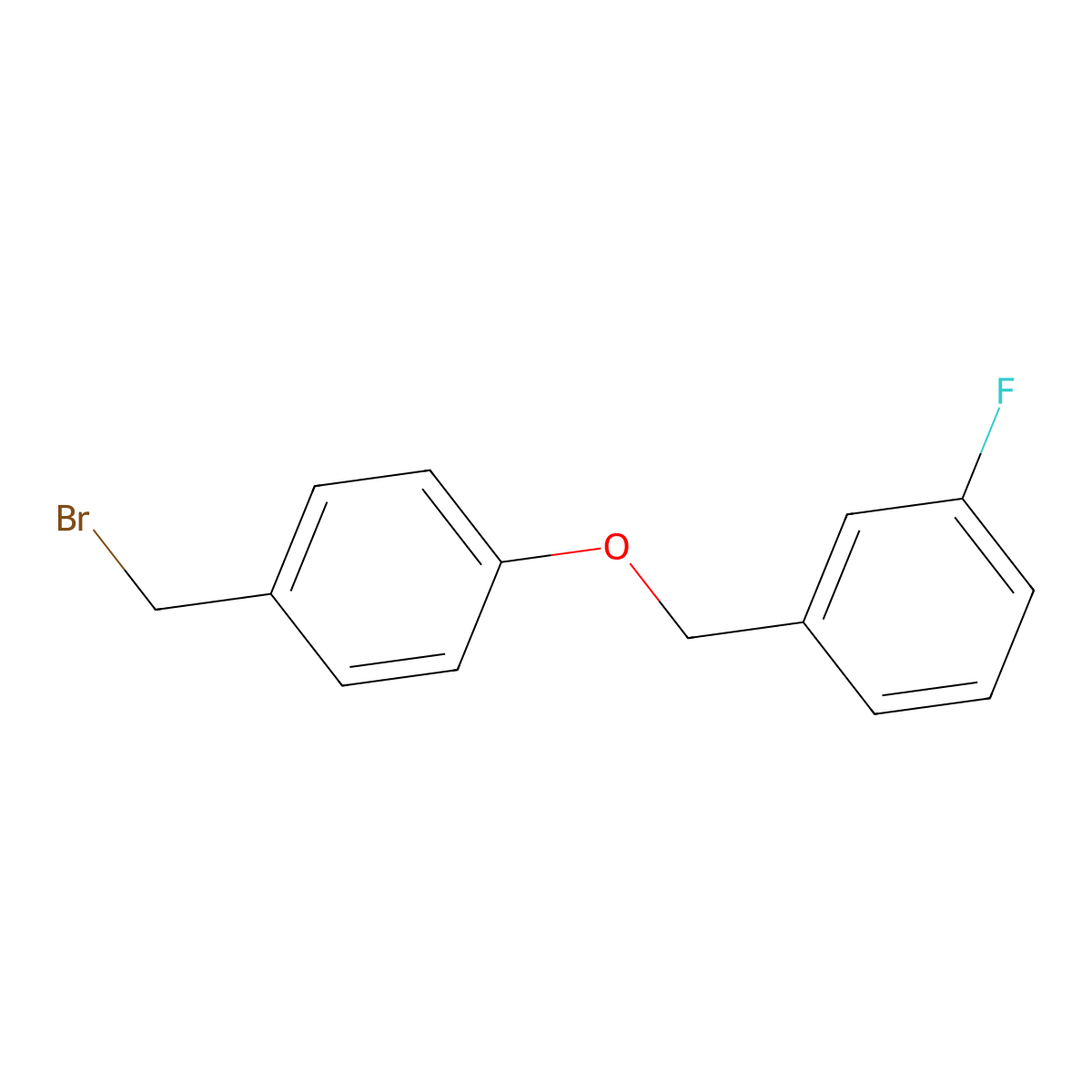 1-(Bromomethyl)-4-[(3-fluorophenyl)methoxy]benzene molecular structure, CAS 1094335-91-7