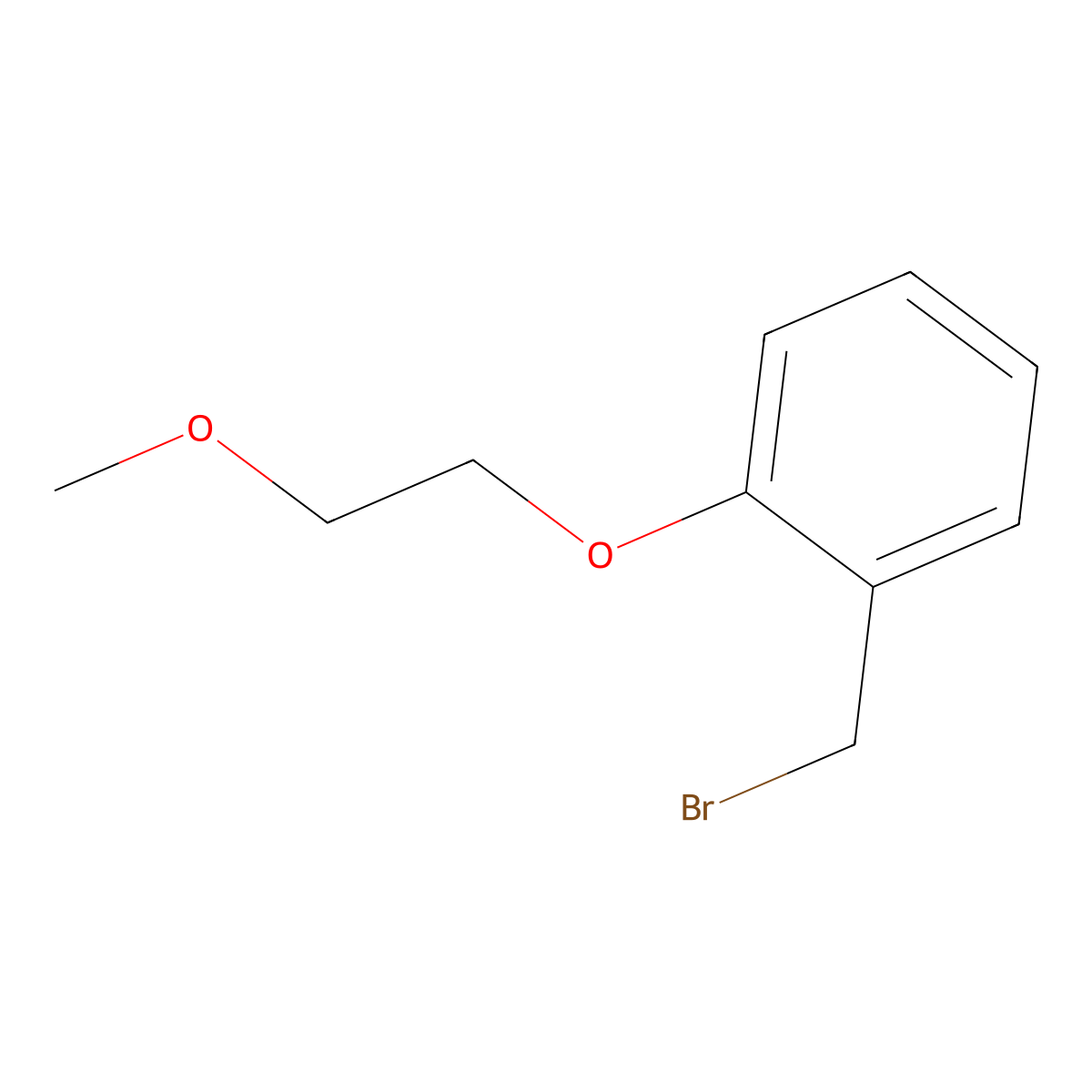 1-(Bromomethyl)-2-(2-methoxyethoxy)benzene molecular structure, CAS 1094335-95-1