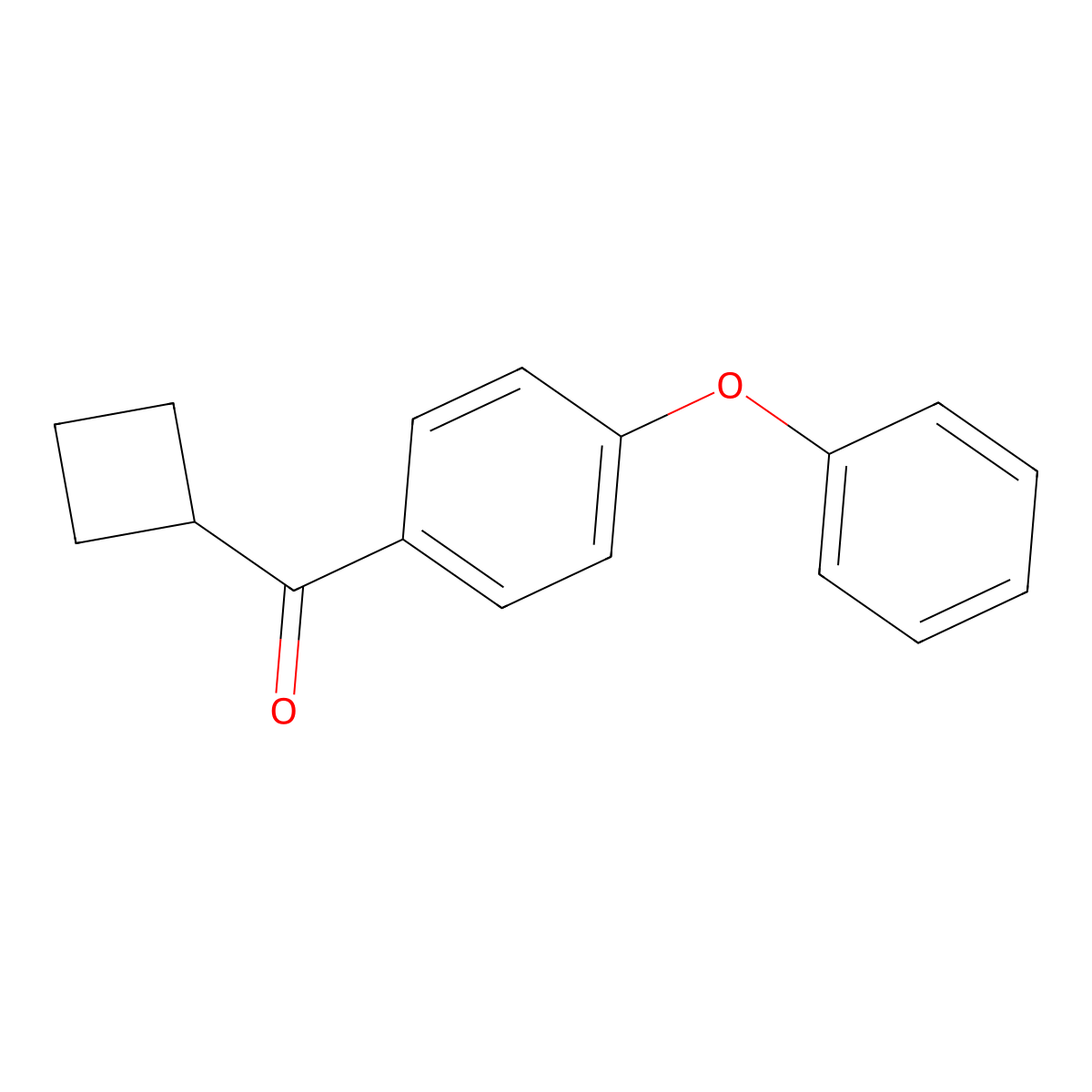 Cyclobutyl(4-phenoxyphenyl)methanone molecular structure, CAS 1094338-55-2
