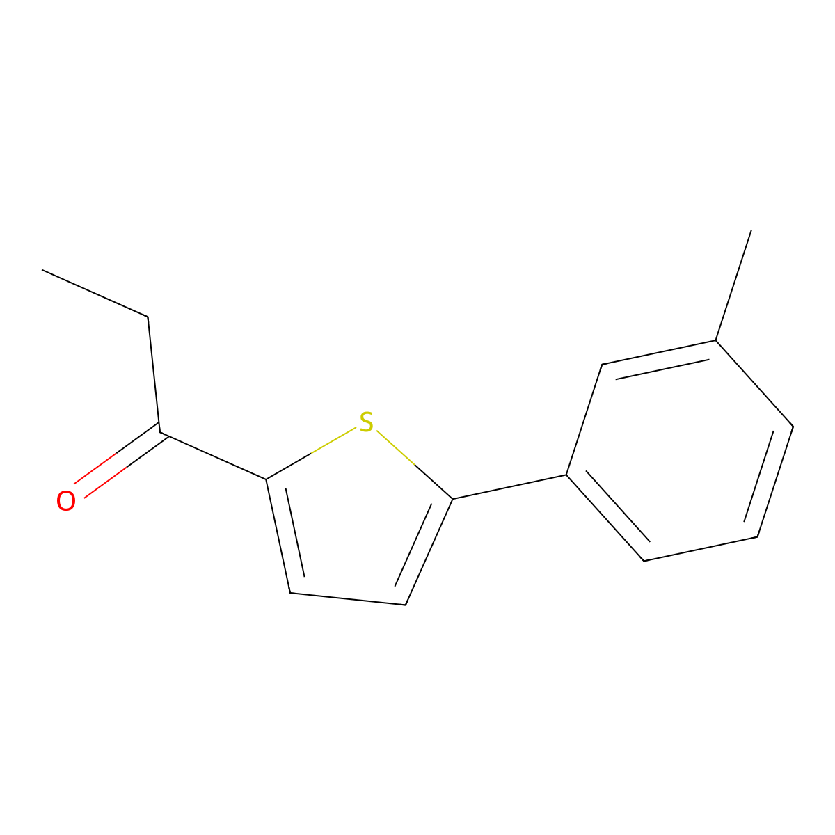 1-[5-(3-Methylphenyl)-2-thienyl]-1-propanone molecular structure, CAS 1094340-17-6