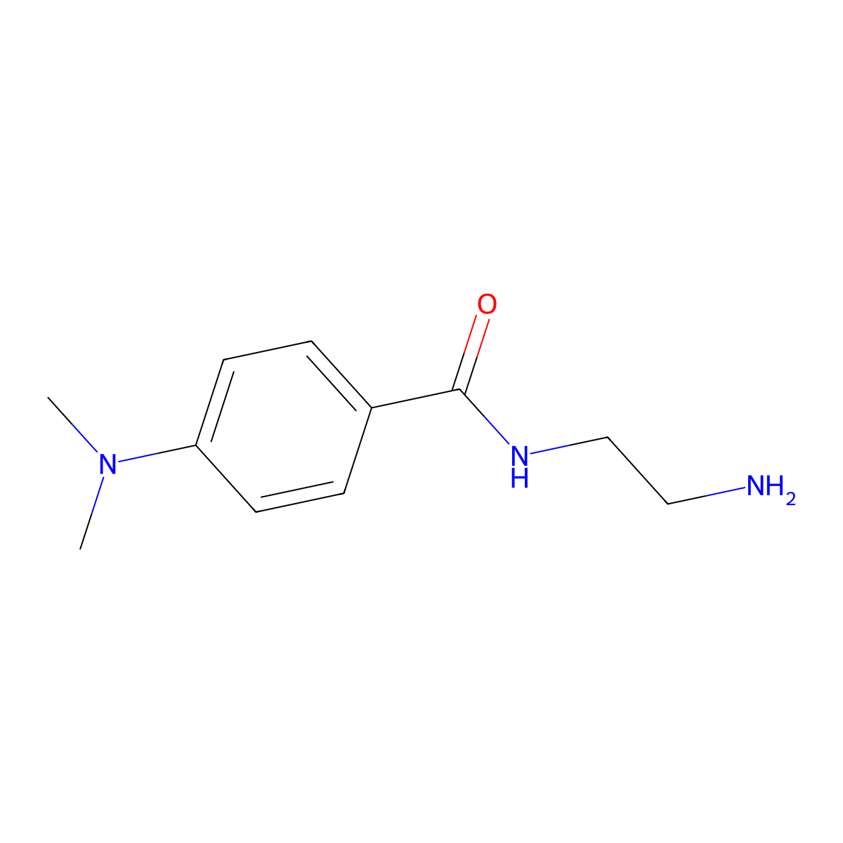 N-(2-aminoethyl)-4-(dimethylamino)benzamide molecular structure, CAS 1094341-64-6