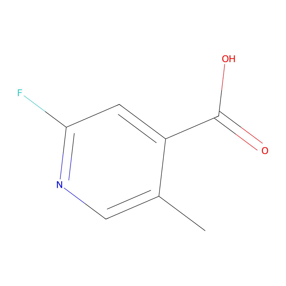 2-Fluoro-5-methylisonicotinic acid molecular structure, CAS 1094345-91-1