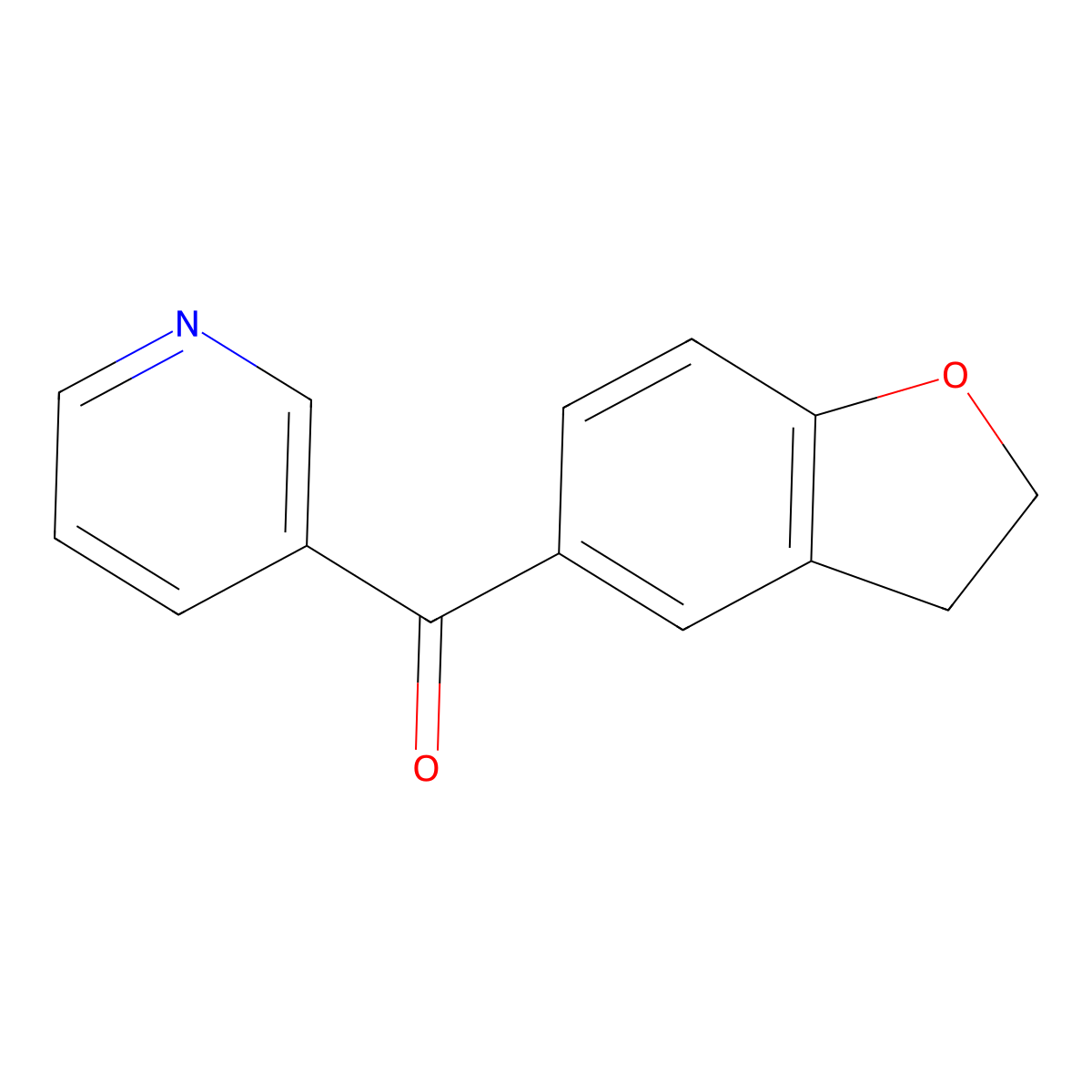 3-(2,3-Dihydro-1-benzofuran-5-carbonyl)pyridine molecular structure, CAS 1094347-90-6