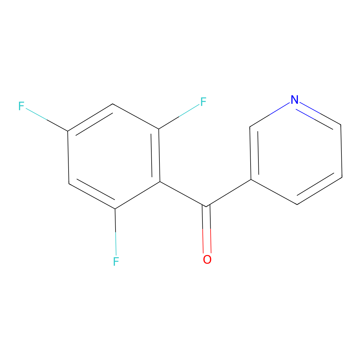 3-(2,4,6-Trifluorobenzoyl)pyridine molecular structure, CAS 1094348-00-1