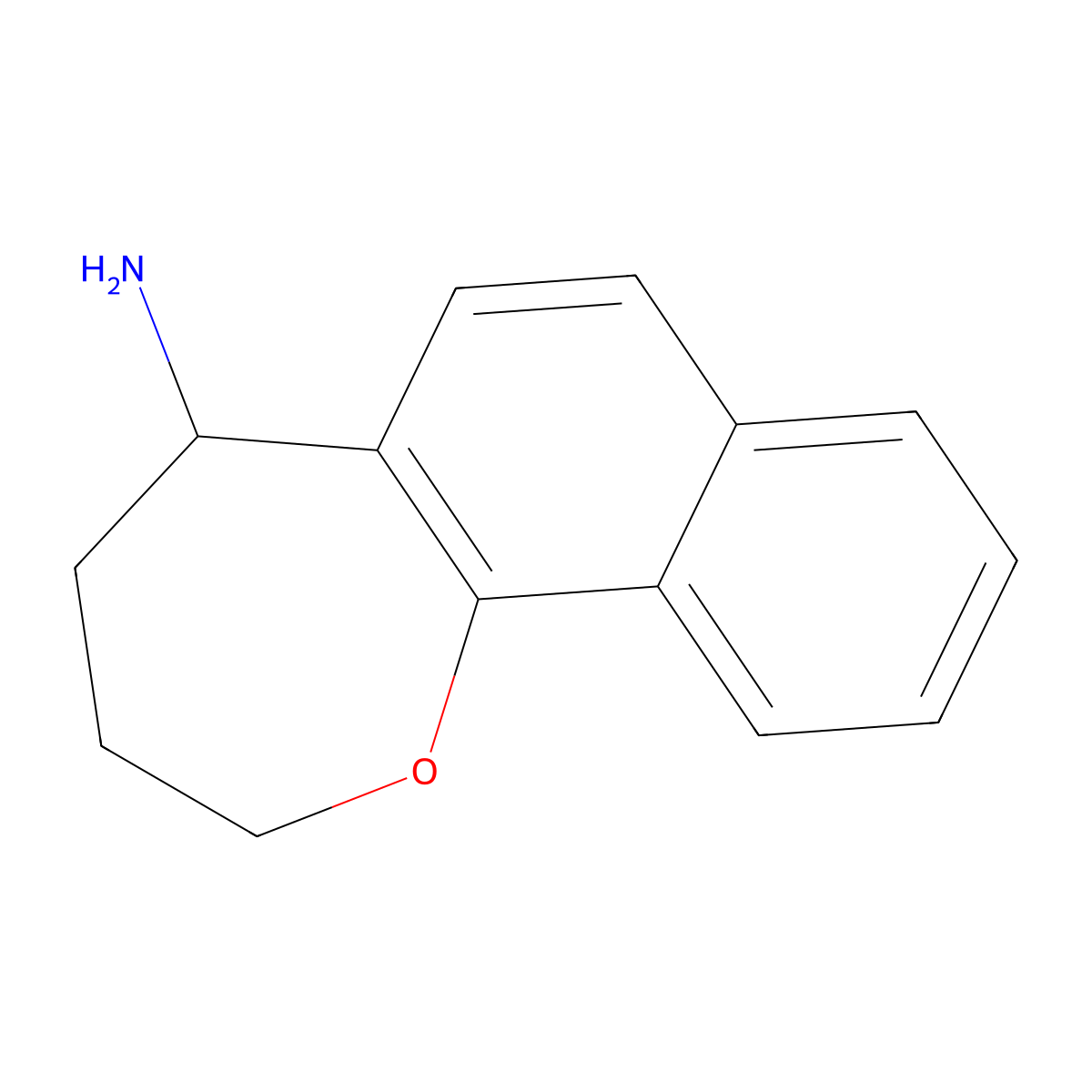 2H,3H,4H,5H-Naphtho[1,2-b]oxepin-5-amine molecular structure, CAS 1094350-58-9
