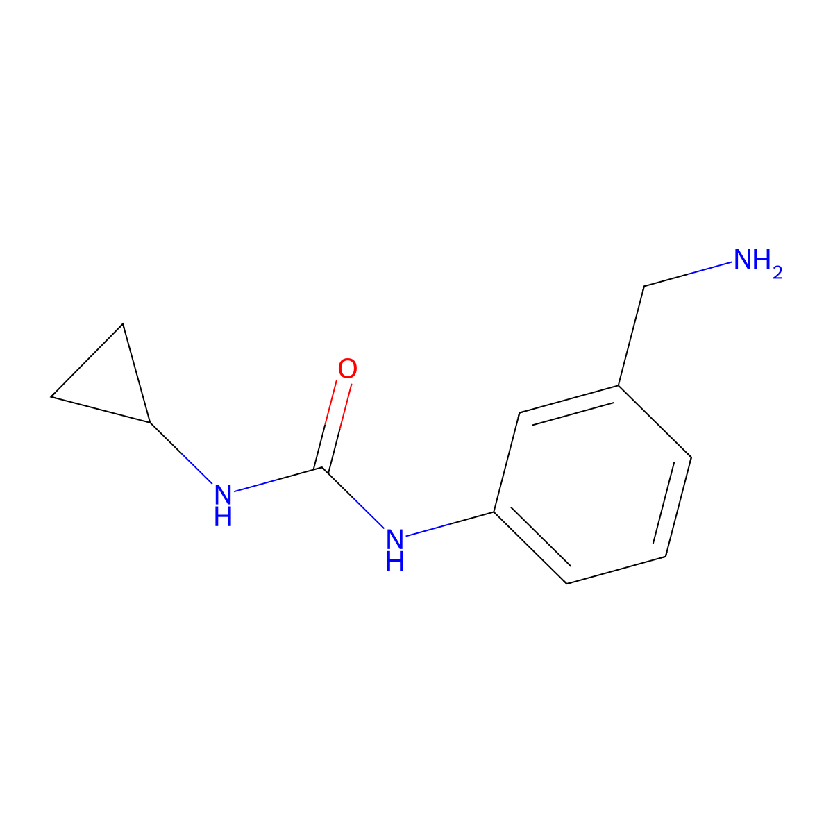 1-[3-(Aminomethyl)phenyl]-3-cyclopropylurea molecular structure, CAS 1094353-20-4