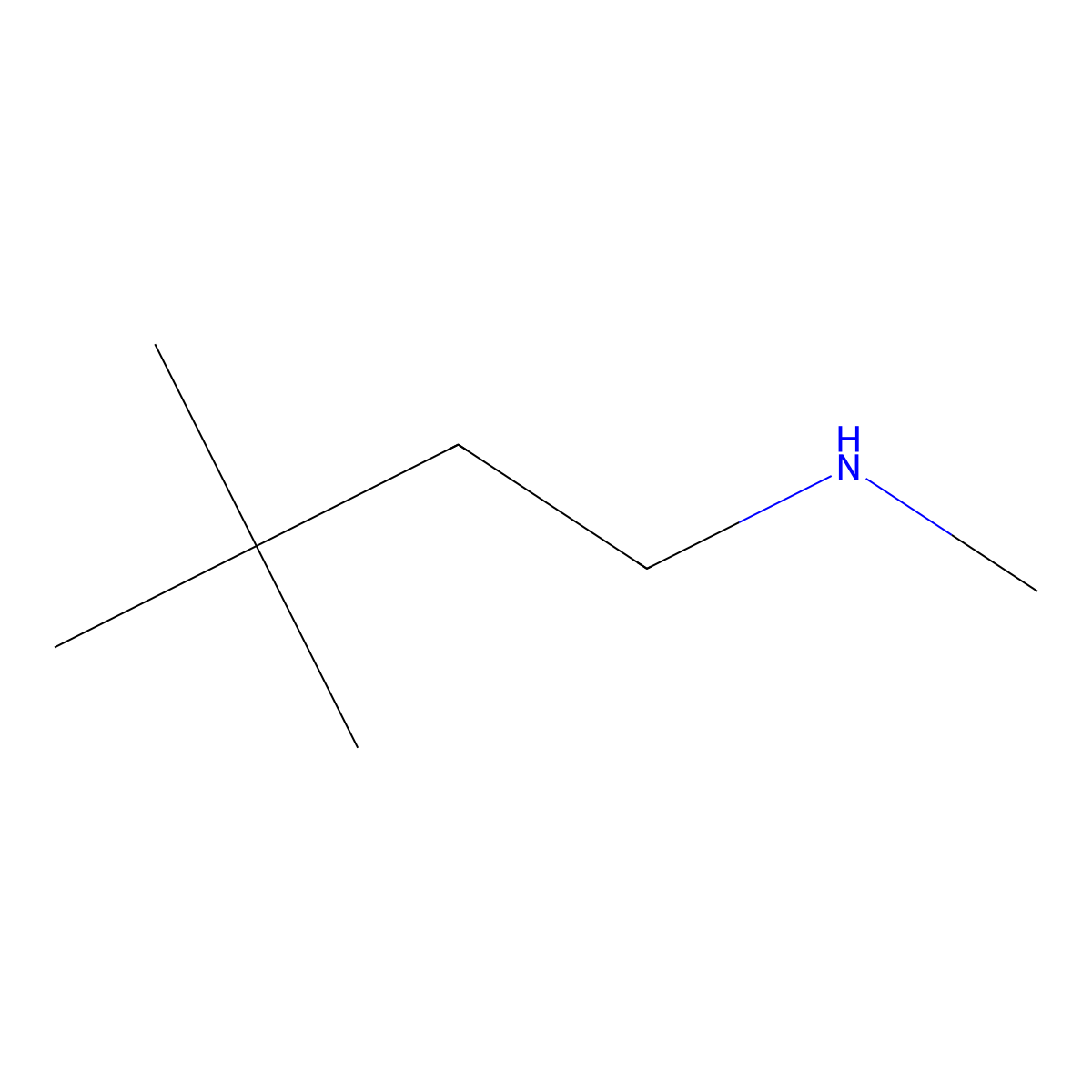 N,3,3-trimethylbutan-1-amine molecular structure, CAS 1094353-61-3