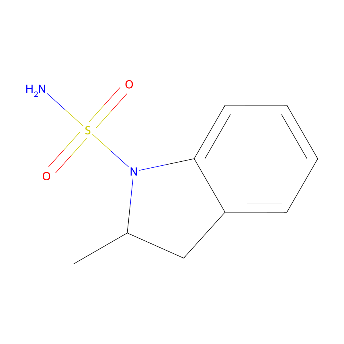 2-methyl-2,3-dihydro-1H-indole-1-sulfonamide molecular structure, CAS 1094354-29-6
