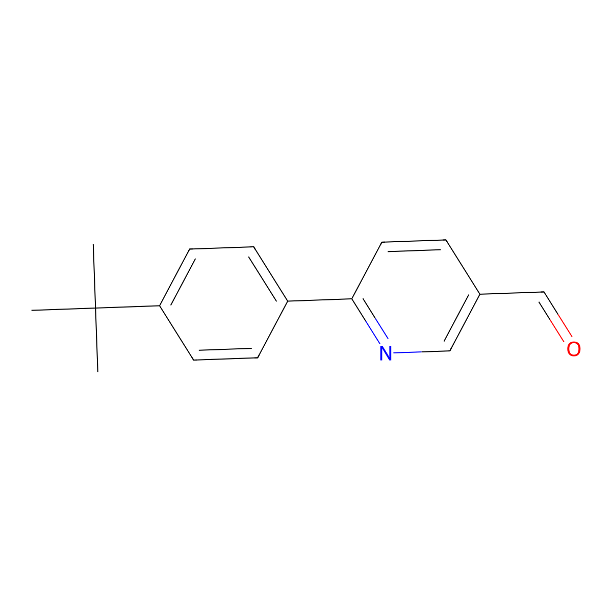 6-(4-(Tert-butyl)phenyl)nicotinaldehyde molecular structure, CAS 1094356-84-9