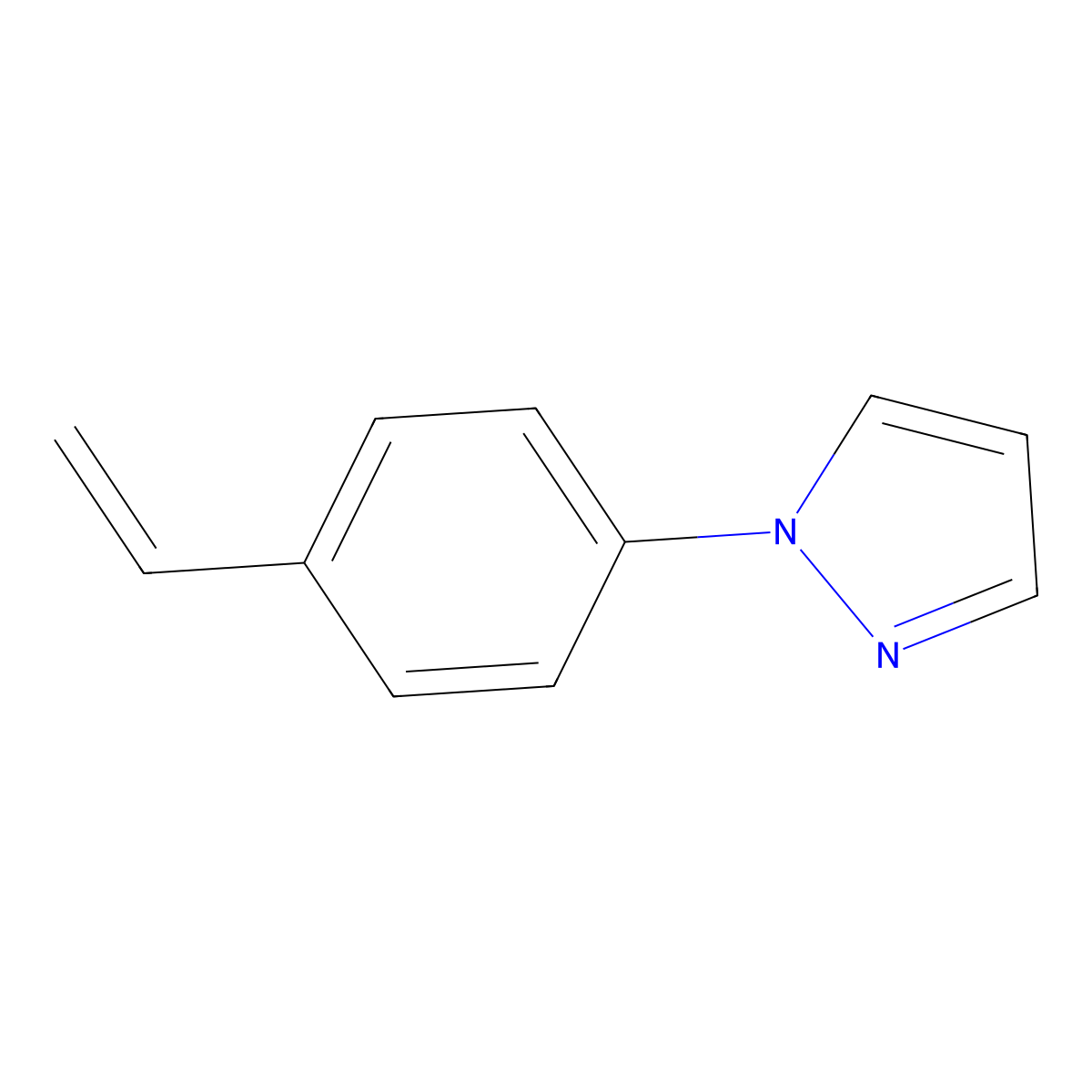 1-(4-Ethenylphenyl)-1h-pyrazole molecular structure, CAS 1094356-97-4