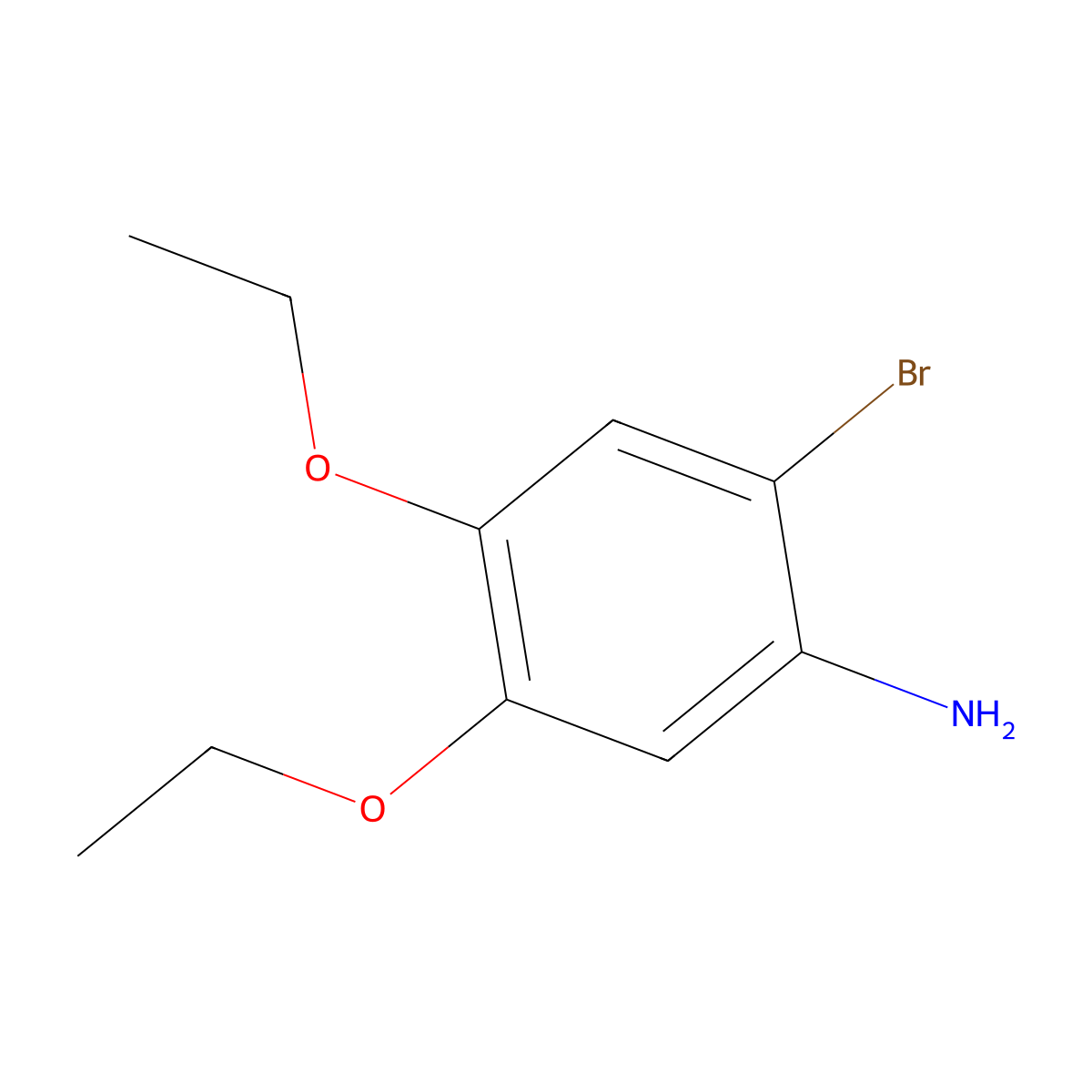 2-Bromo-4,5-diethoxyaniline molecular structure, CAS 1094359-78-0