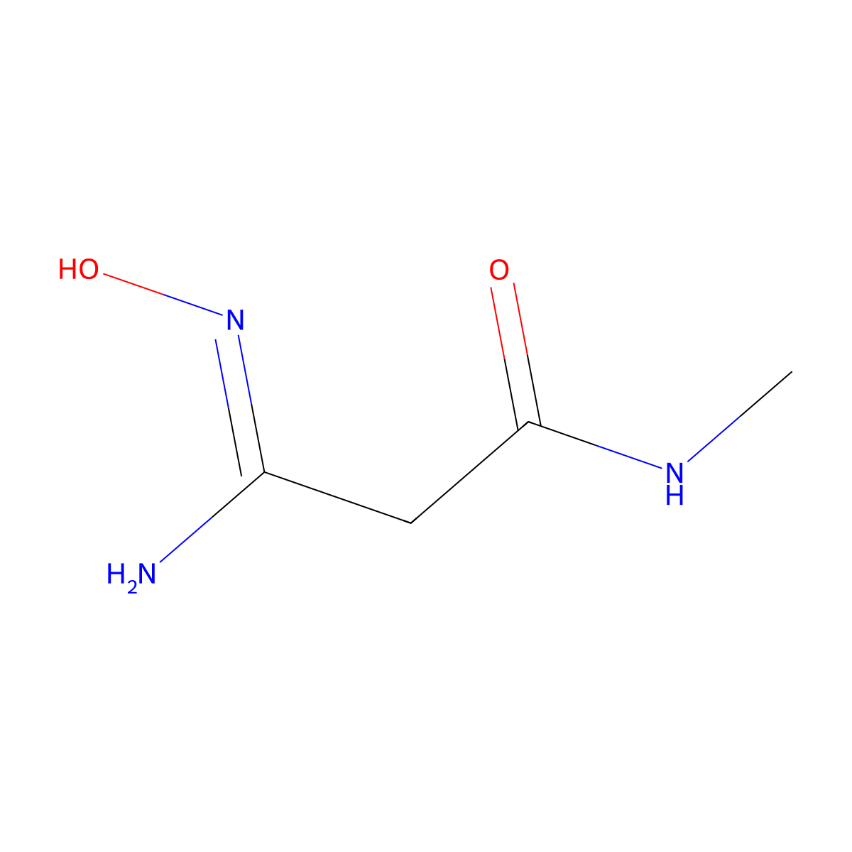 2-(N'-hydroxycarbamimidoyl)-N-methylacetamide molecular structure, CAS 1094362-08-9