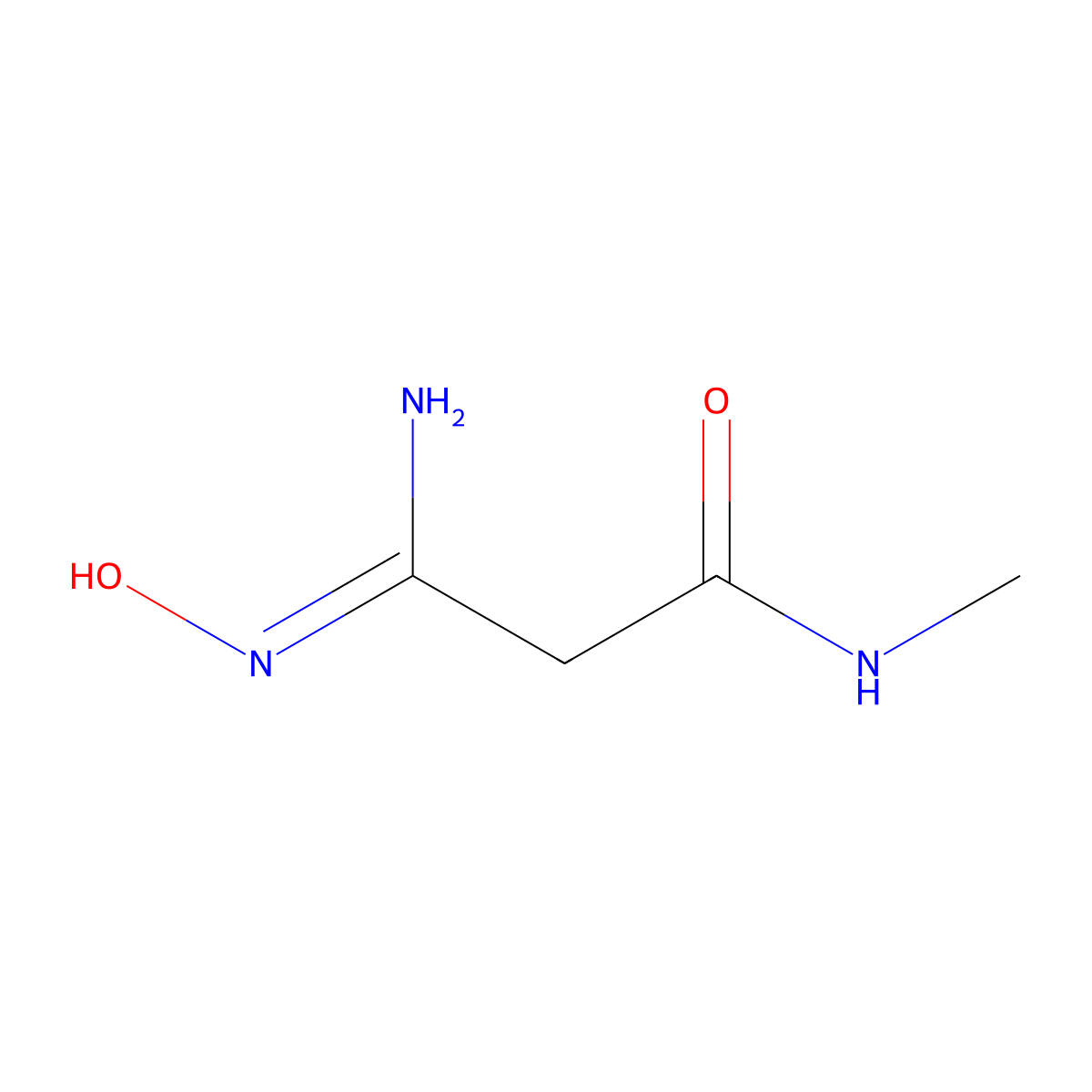 2-(N'-hydroxycarbamimidoyl)-N-methylacetamide molecular structure, CAS 1094362-08-9