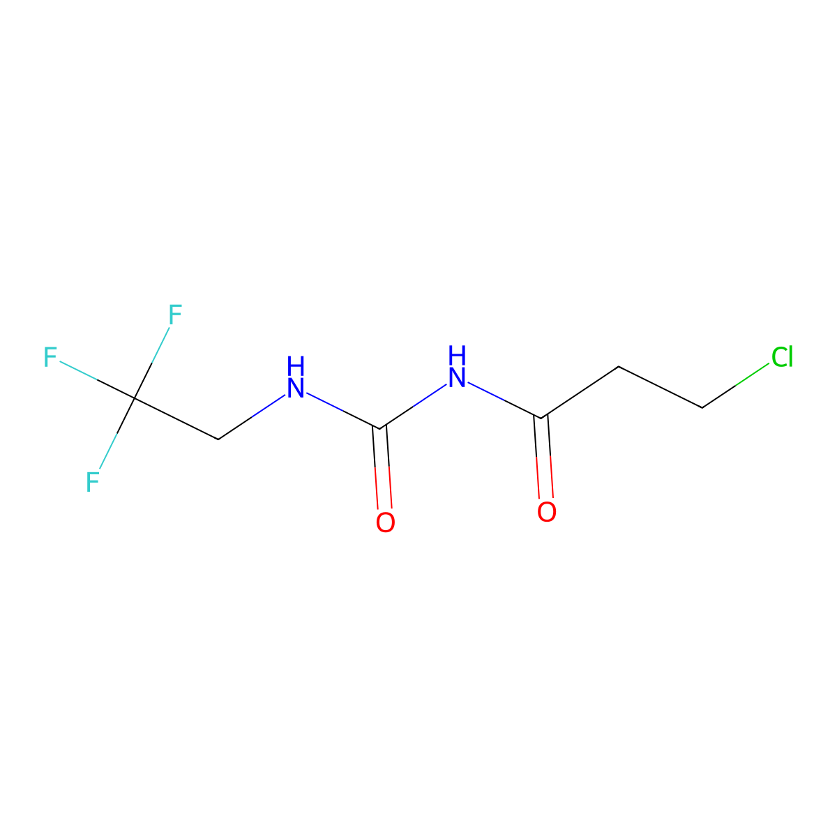 3-(3-Chloropropanoyl)-1-(2,2,2-trifluoroethyl)urea molecular structure, CAS 1094363-47-9