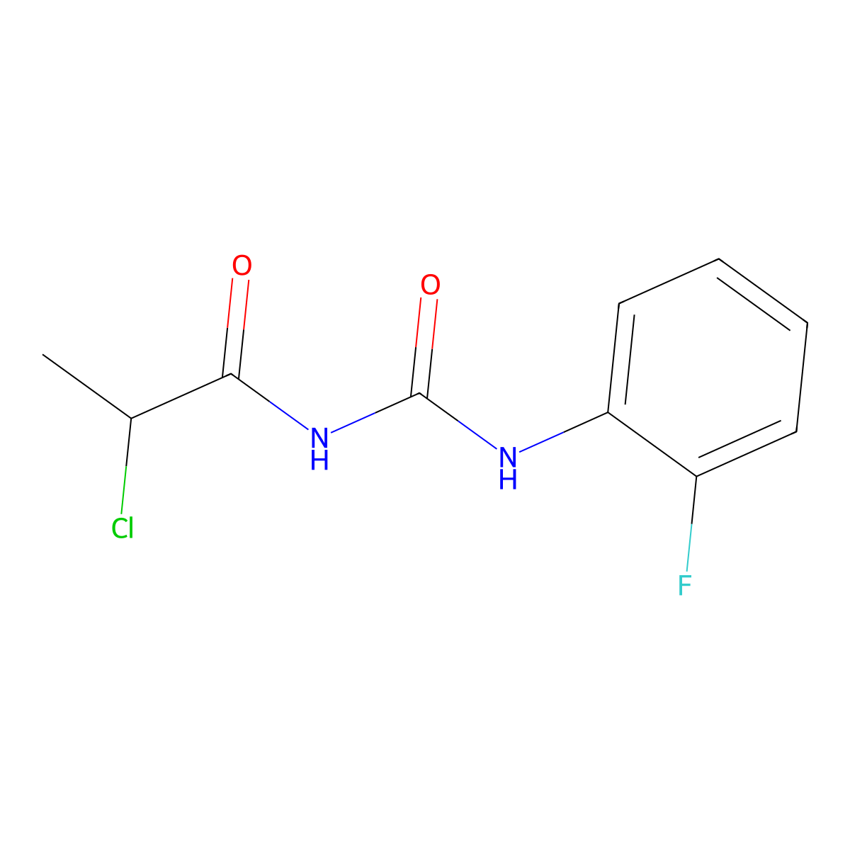 3-(2-Chloropropanoyl)-1-(2-fluorophenyl)urea molecular structure, CAS 1094363-64-0