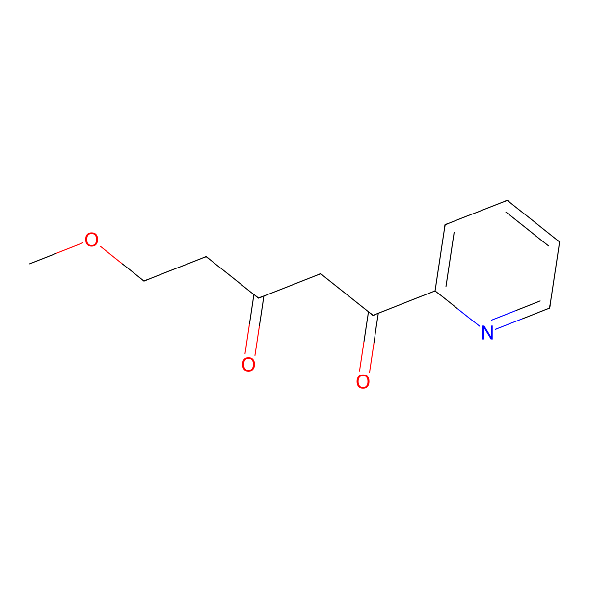 5-Methoxy-1-(pyridin-2-yl)pentane-1,3-dione molecular structure, CAS 1094372-57-2