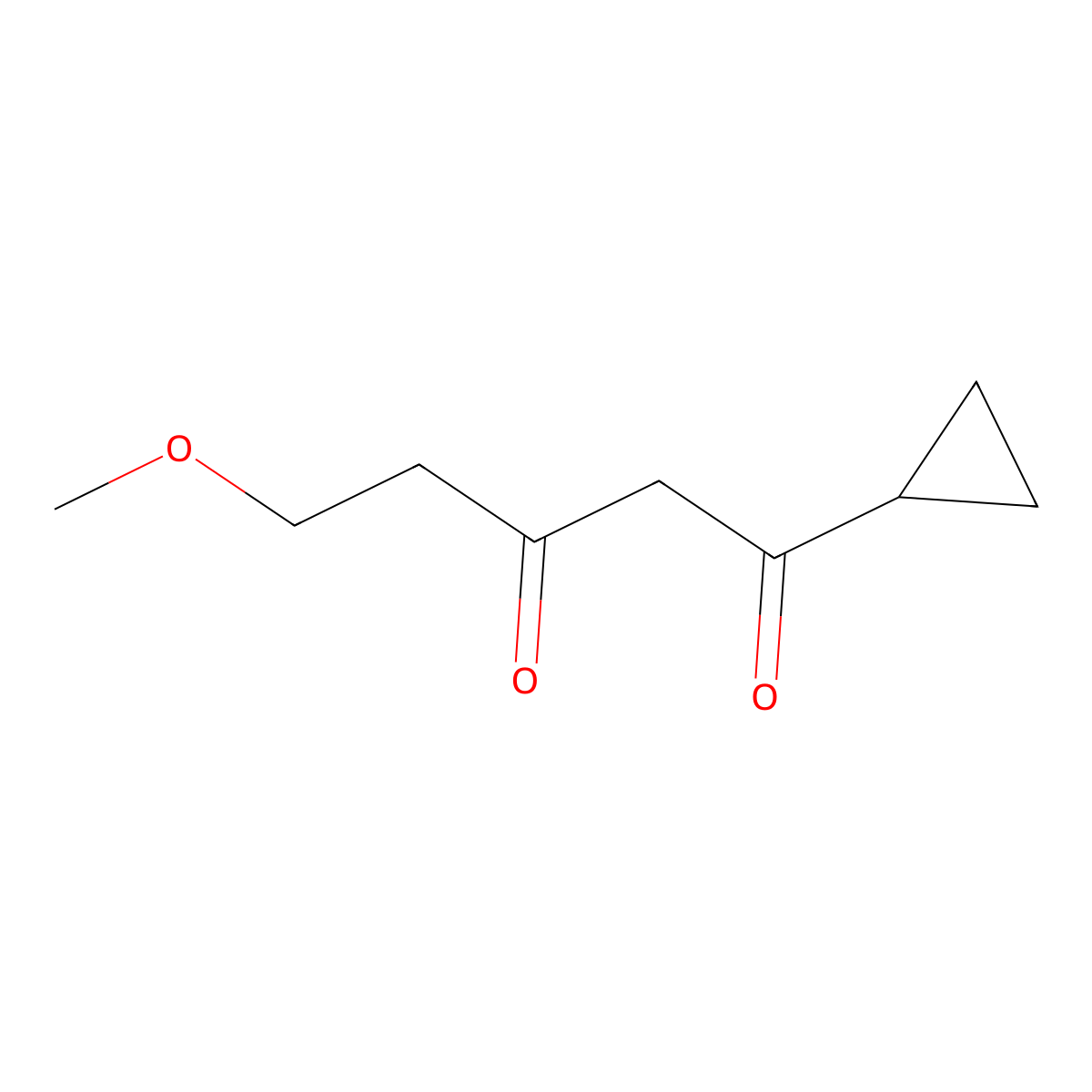 1-Cyclopropyl-5-methoxypentane-1,3-dione molecular structure, CAS 1094372-70-9