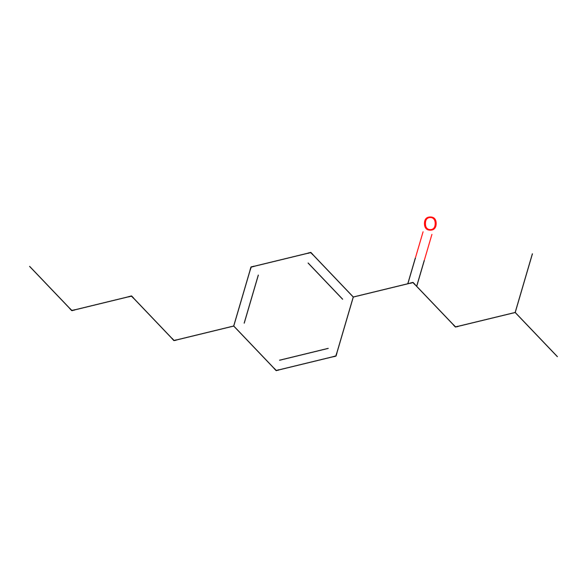 1-(4-Butylphenyl)-3-methylbutan-1-one molecular structure, CAS 1094374-30-7
