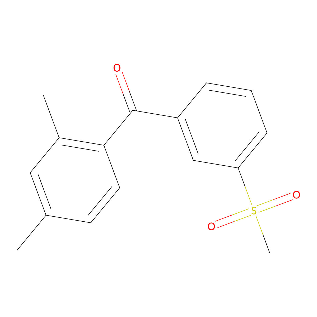 (2,4-Dimethylphenyl)(3-methanesulfonylphenyl)methanone molecular structure, CAS 1094374-35-2