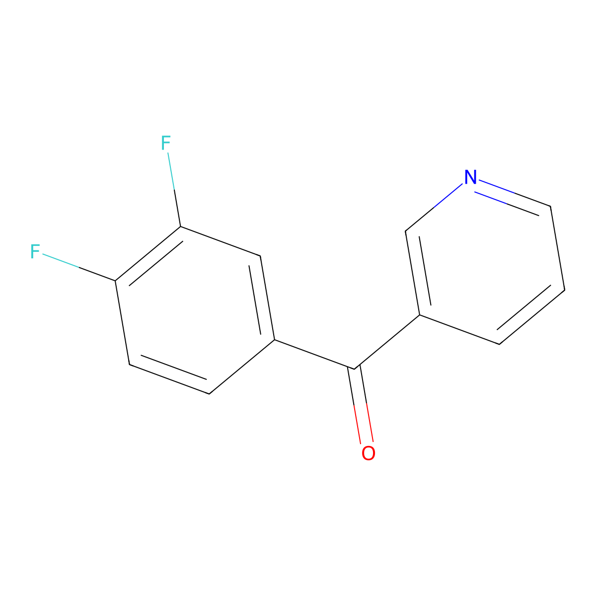 3-(3,4-Difluorobenzoyl)pyridine molecular structure, CAS 1094374-86-3