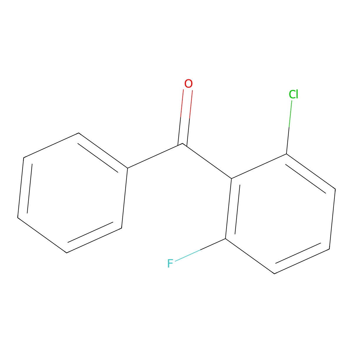 (2-Chloro-6-fluorophenyl)phenylmethanone molecular structure, CAS 1094374-87-4