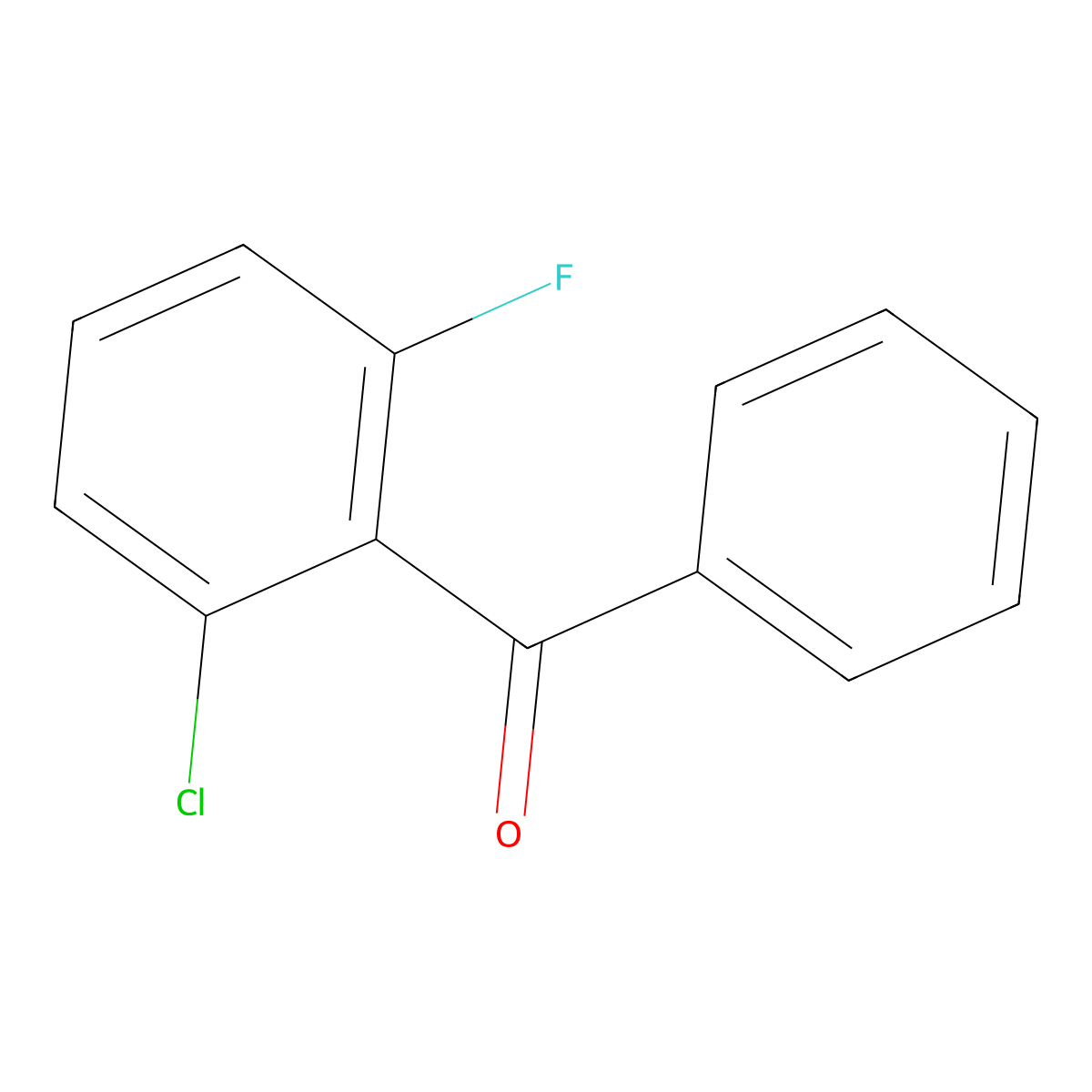 (2-Chloro-6-fluorophenyl)phenylmethanone molecular structure, CAS 1094374-87-4