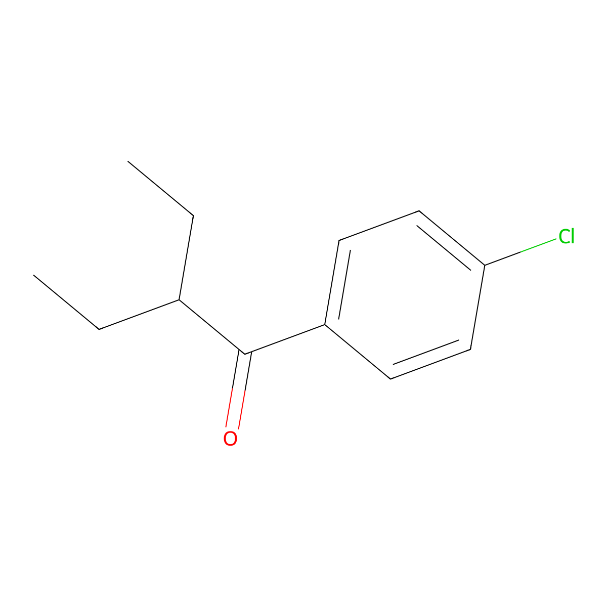 1-(4-Chlorophenyl)-2-ethylbutan-1-one molecular structure, CAS 1094374-92-1