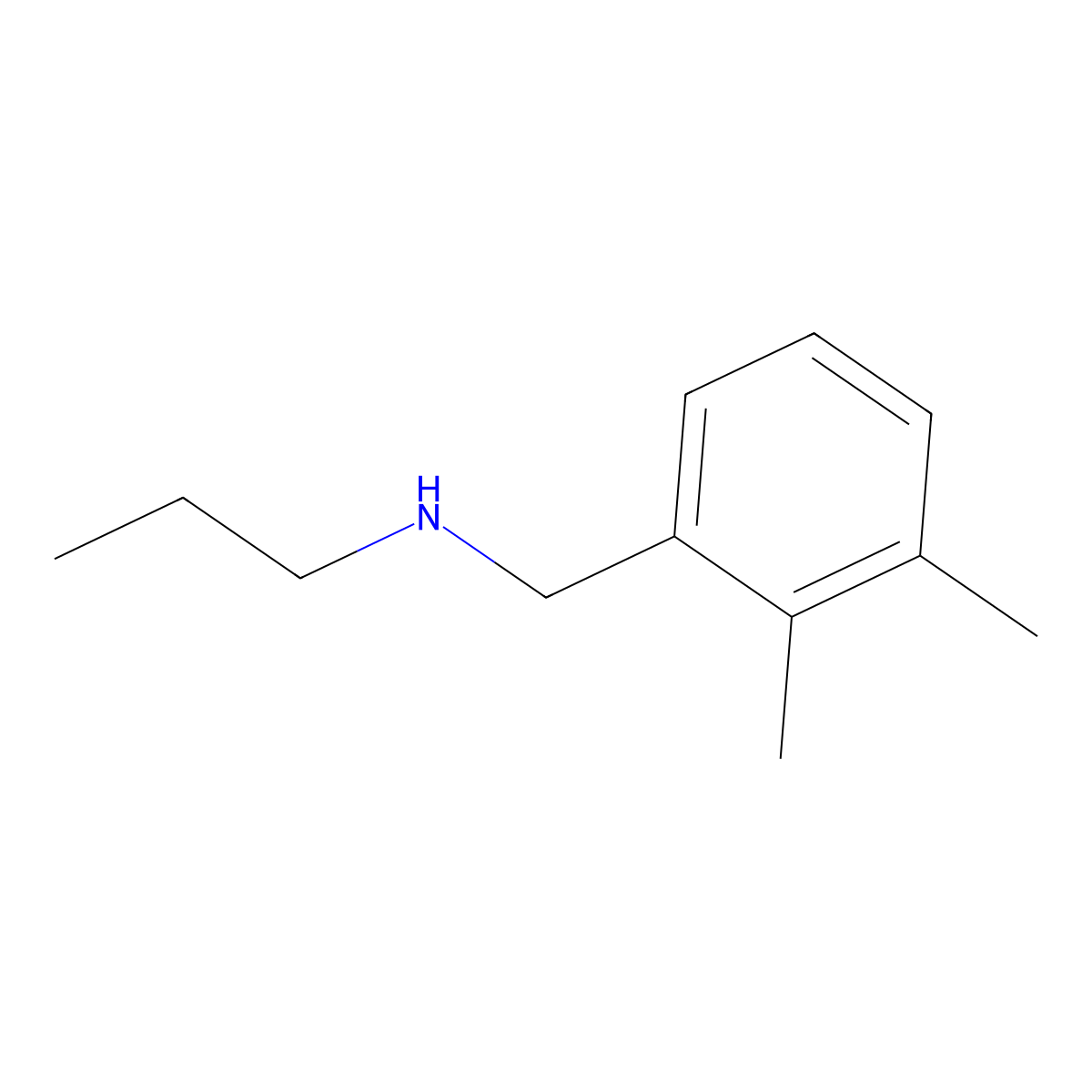 [(2,3-Dimethylphenyl)methyl](propyl)amine molecular structure, CAS 1094381-40-4