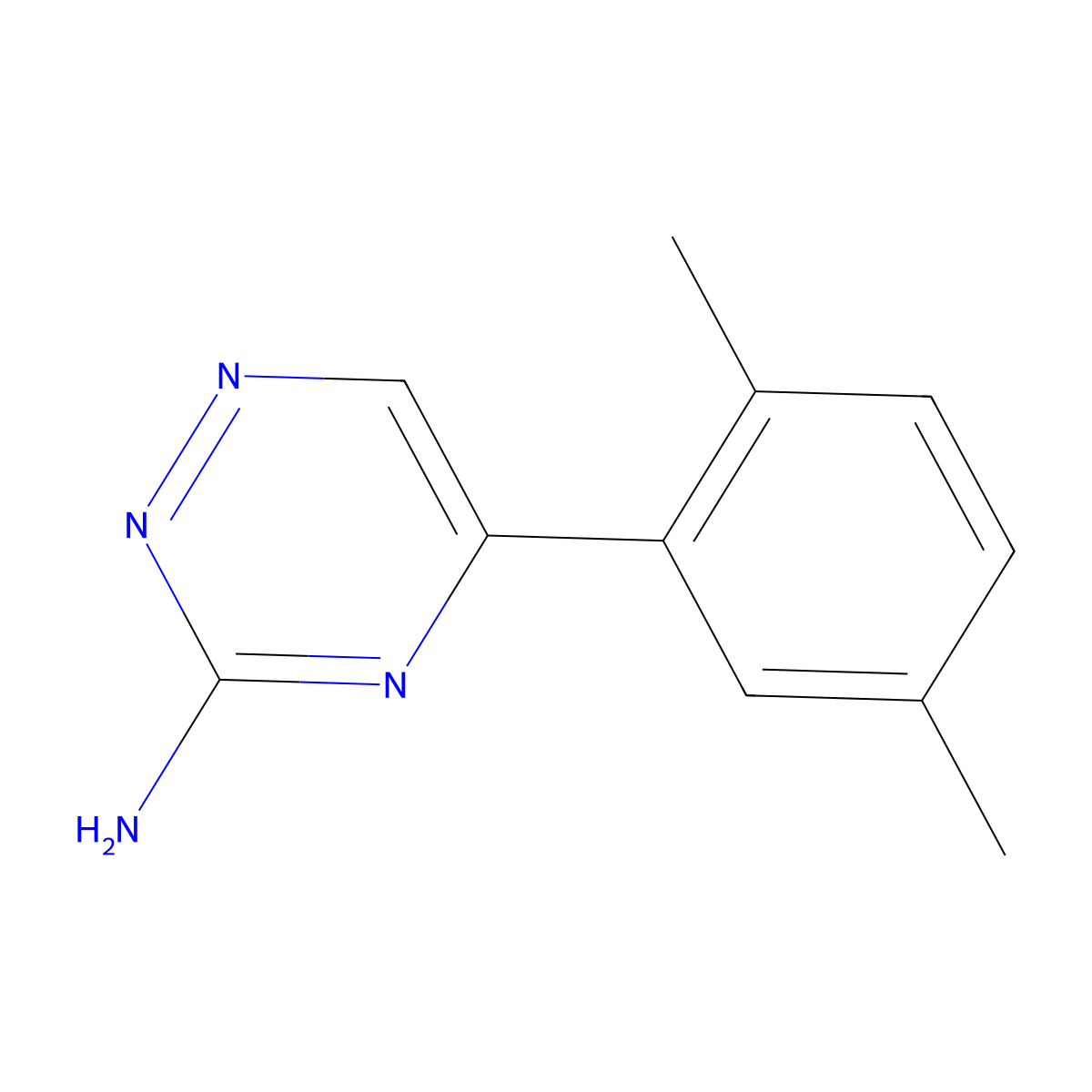 5-(2,5-Dimethylphenyl)-1,2,4-triazin-3-amine molecular structure, CAS 1094385-23-5