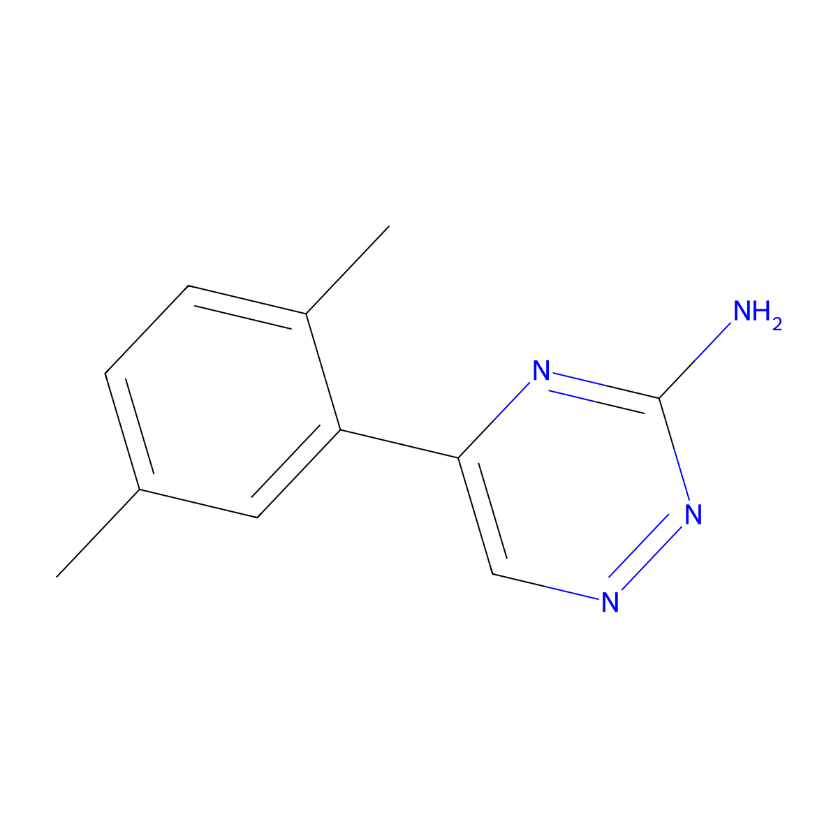 5-(2,5-Dimethylphenyl)-1,2,4-triazin-3-amine molecular structure, CAS 1094385-23-5