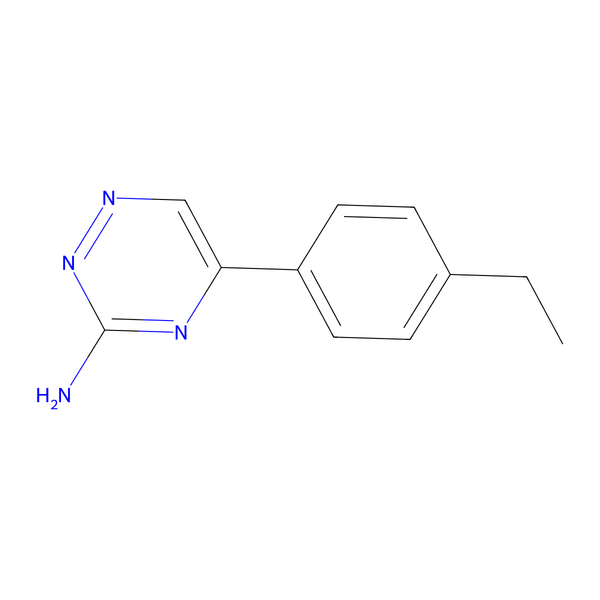 5-(4-Ethylphenyl)-1,2,4-triazin-3-amine molecular structure, CAS 1094385-32-6