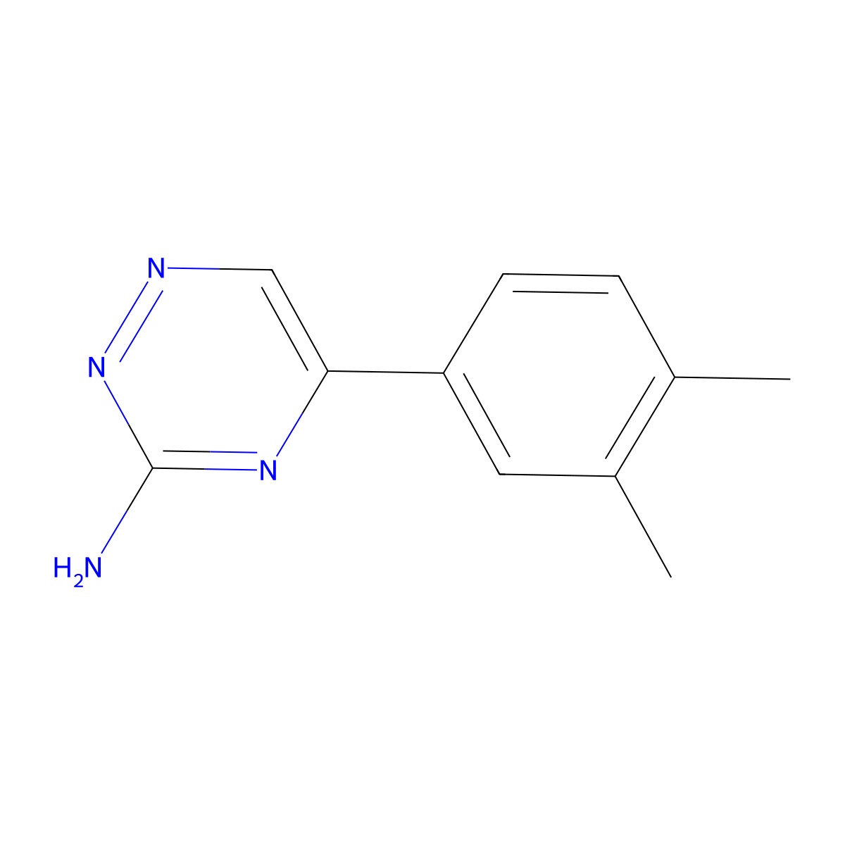 5-(3,4-Dimethylphenyl)-1,2,4-triazin-3-amine molecular structure, CAS 1094385-33-7