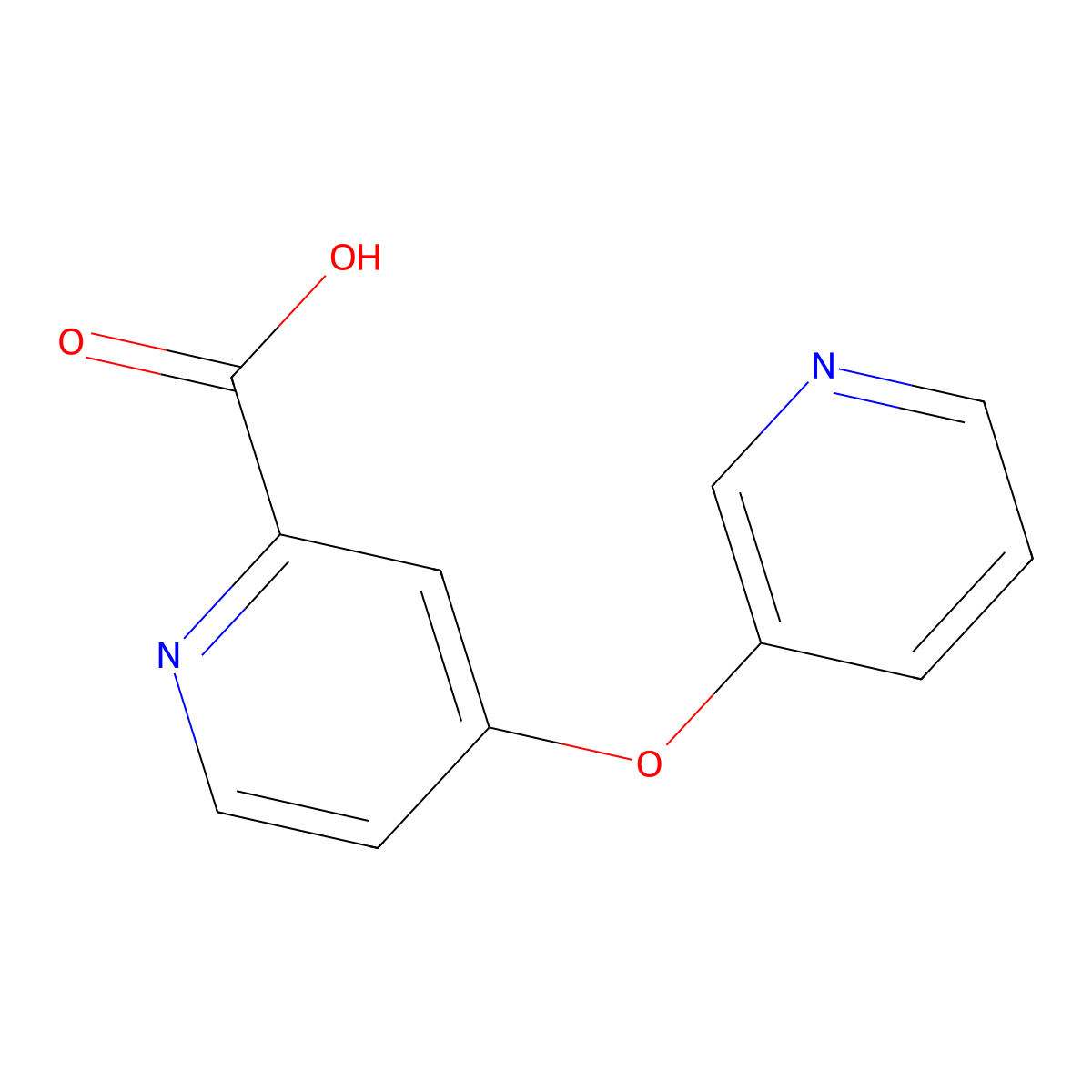 4-(Pyridin-3-yloxy)pyridine-2-carboxylic acid molecular structure, CAS 1094392-33-2