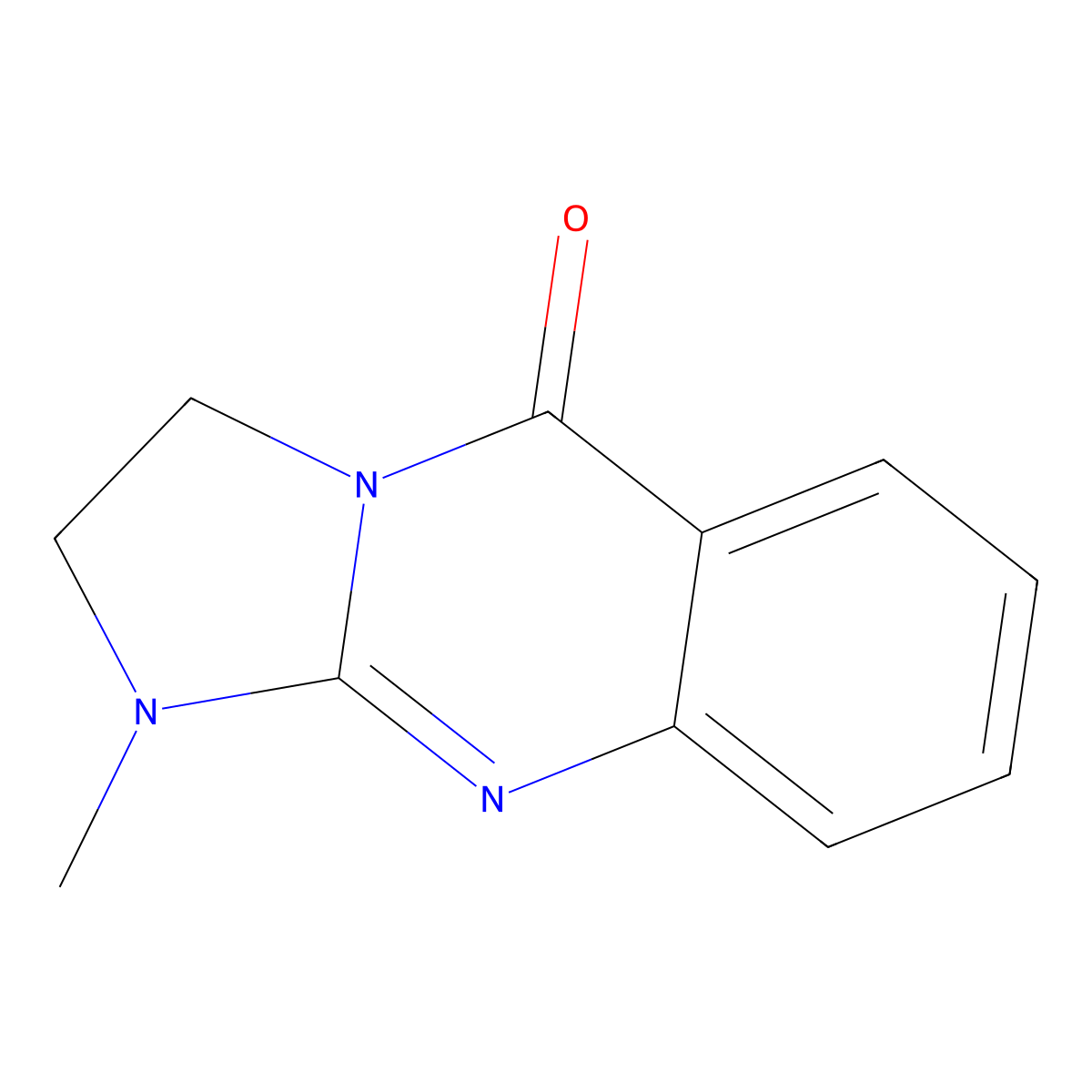 1-methyl-2,3-dihydroimidazo[2,1-b]quinazolin-5(1H)-one molecular structure, CAS 109440-55-3