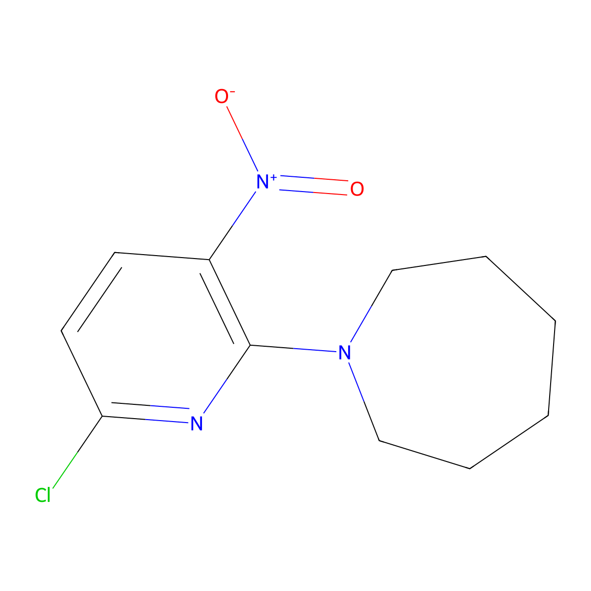 1-(6-Chloro-3-nitropyridin-2-yl)azepane molecular structure, CAS 1094400-01-7