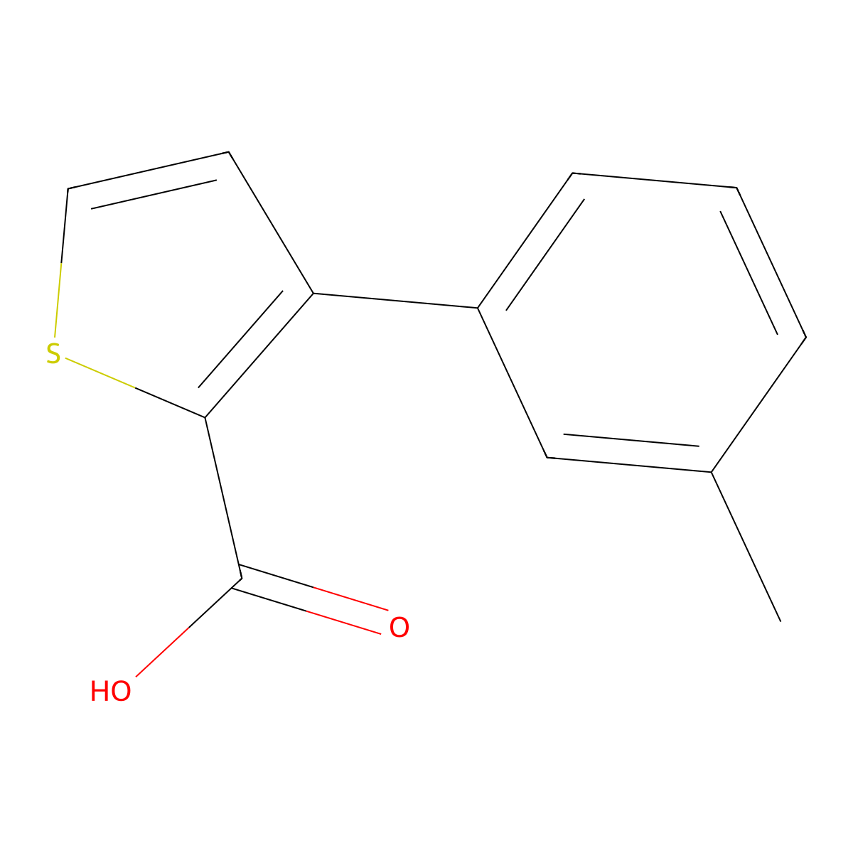 3-m-Tolyl-thiophene-2-carboxylic Acid molecular structure, CAS 1094401-45-2