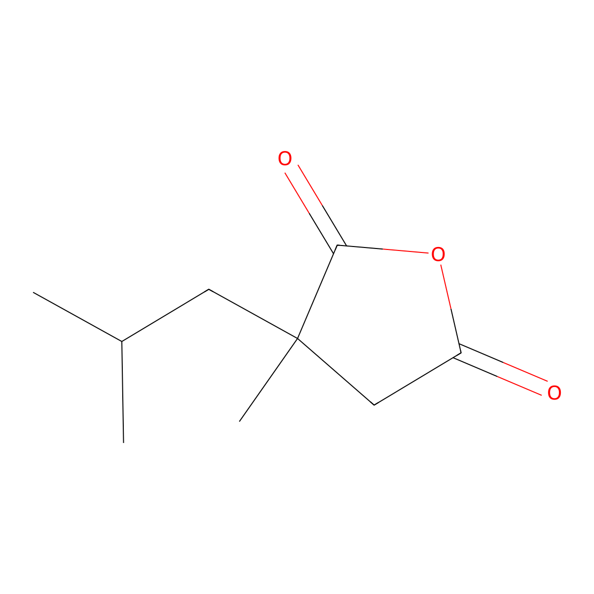 3-Methyl-3-(2-methylpropyl)oxolane-2,5-dione molecular structure, CAS 1094403-53-8