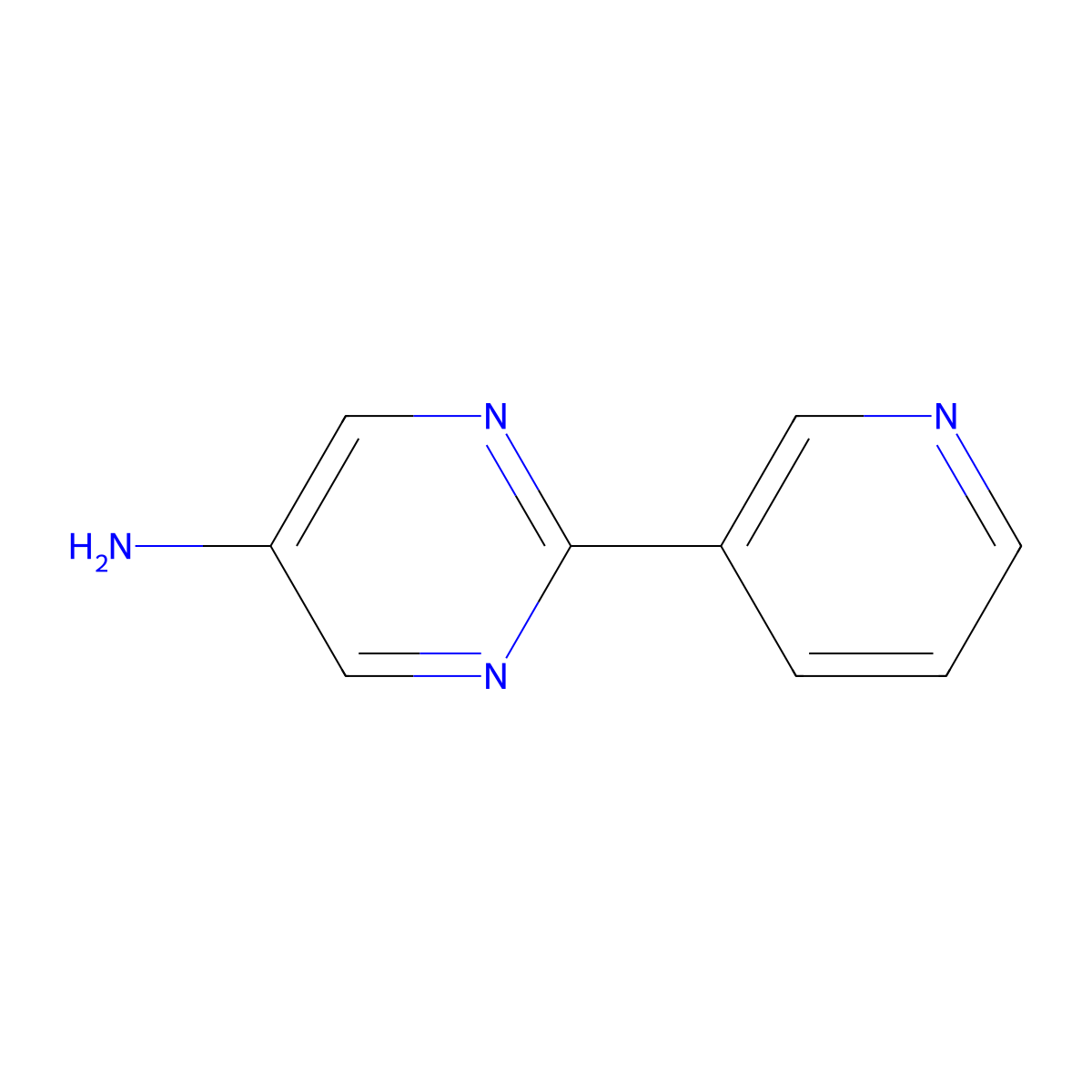 2-(Pyridin-3-YL)pyrimidin-5-amine molecular structure, CAS 1094411-80-9