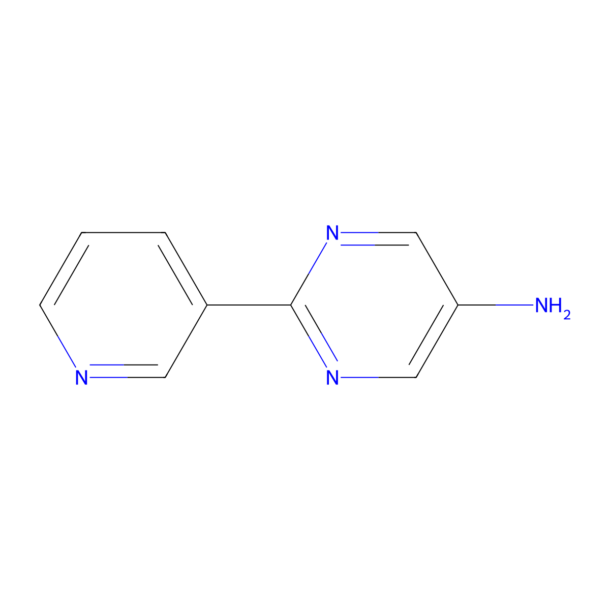 2-(Pyridin-3-YL)pyrimidin-5-amine molecular structure, CAS 1094411-80-9