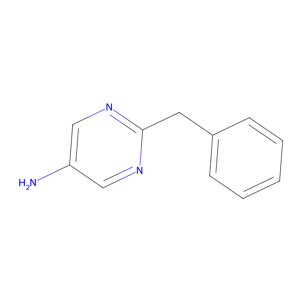 2-Benzylpyrimidin-5-amine molecular structure, CAS 1094411-82-1