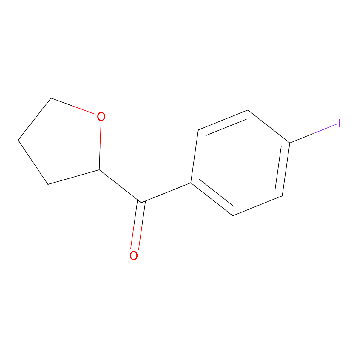 2-(4-Iodobenzoyl)oxolane molecular structure, CAS 1094416-86-0