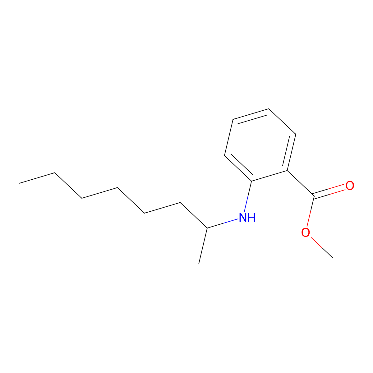 Methyl 2-[(octan-2-yl)amino]benzoate molecular structure, CAS 1094420-45-7