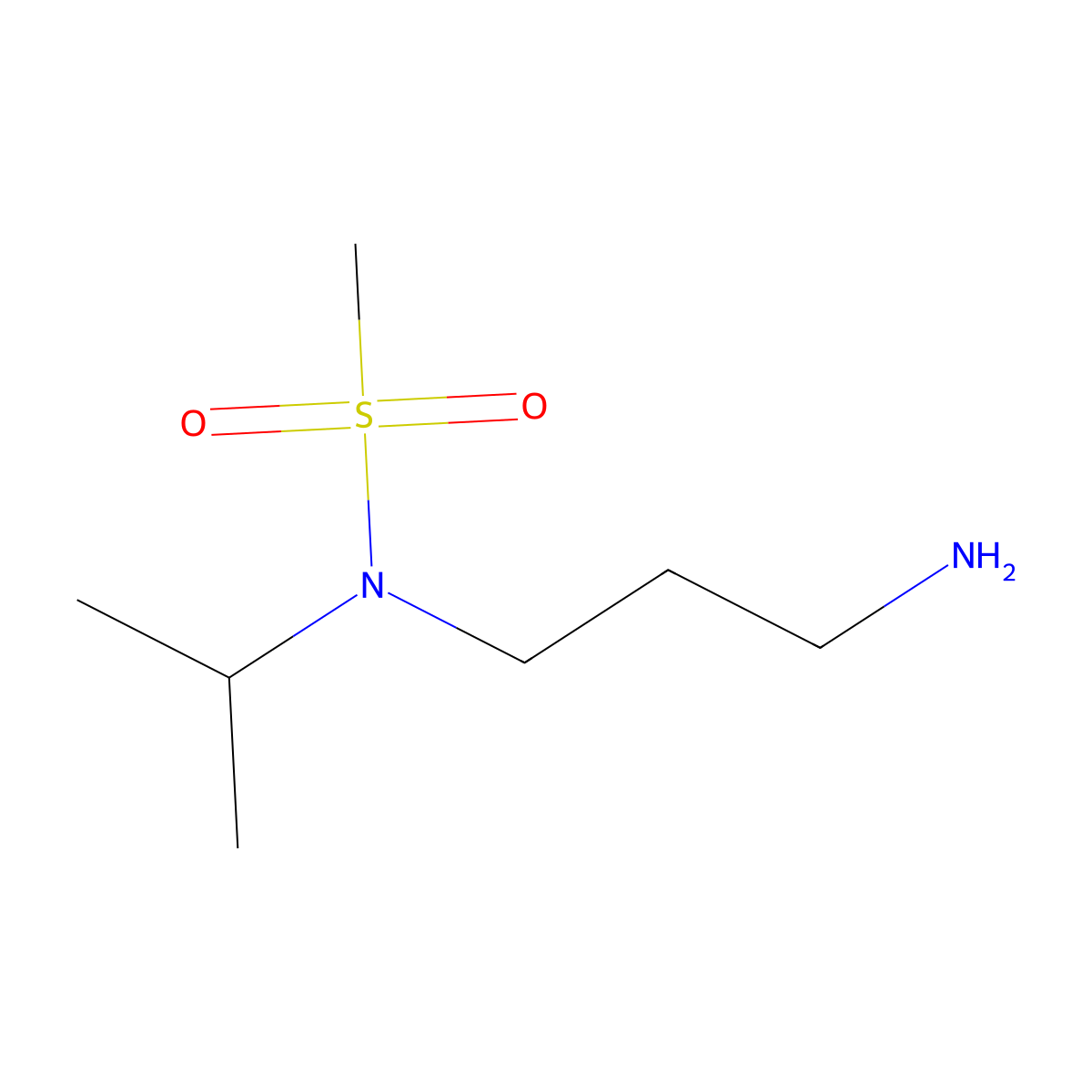 N-(3-aminopropyl)-N-(propan-2-yl)methanesulfonamide molecular structure, CAS 1094421-63-2