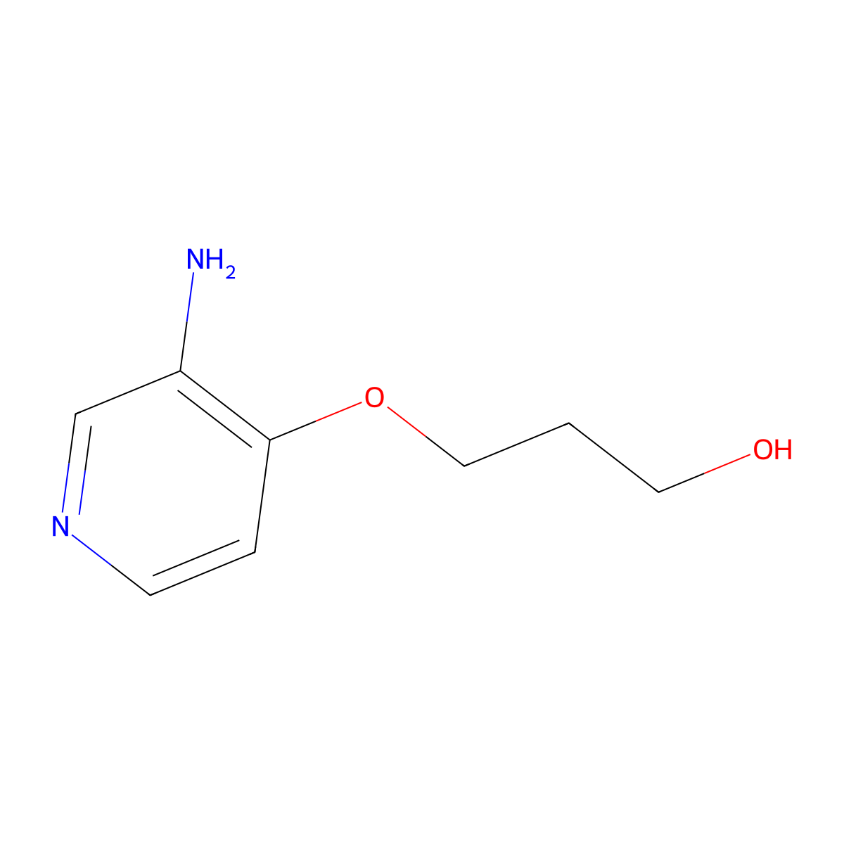 3-((3-Aminopyridin-4-yl)oxy)propan-1-ol molecular structure, CAS 1094423-14-9