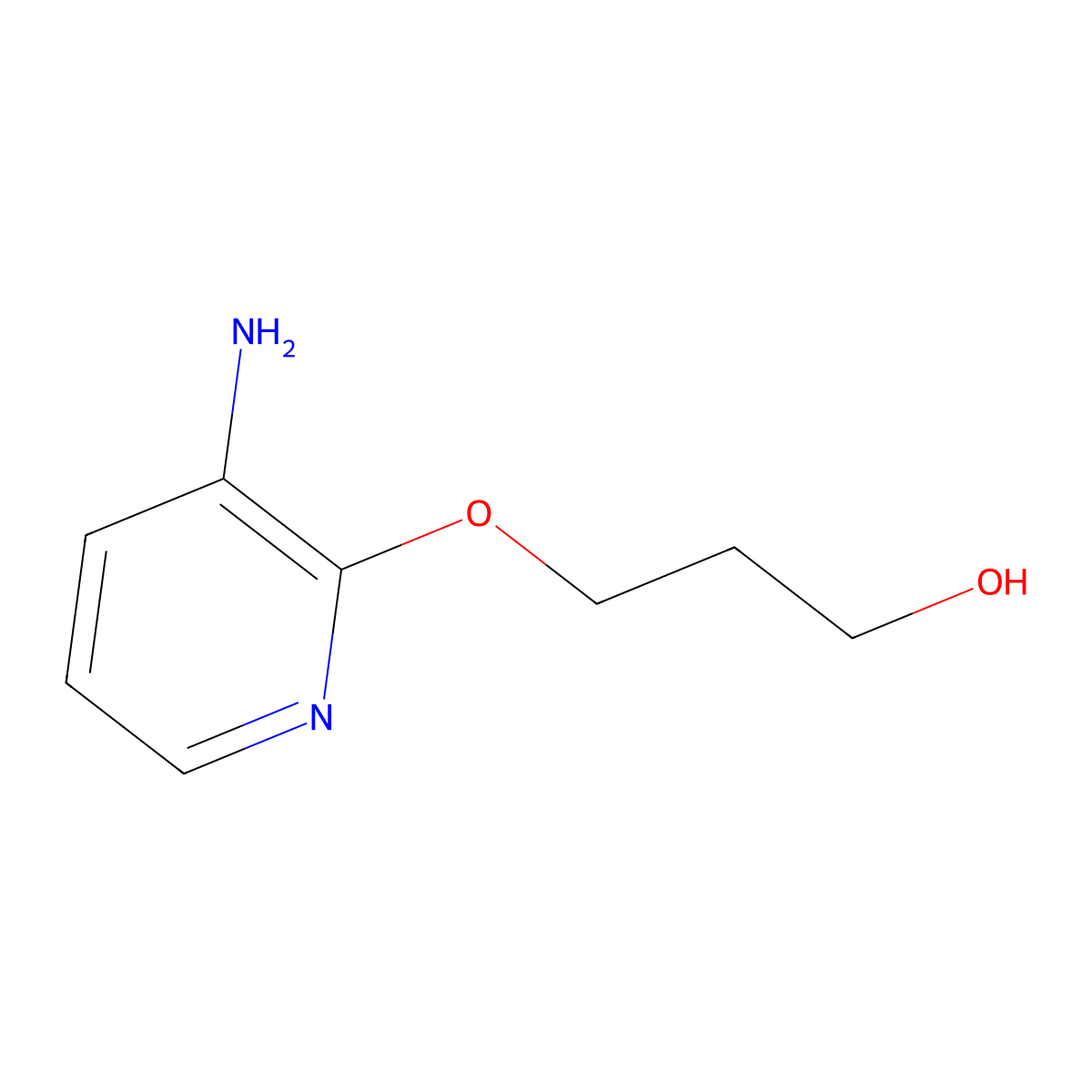 3-((3-Aminopyridin-2-yl)oxy)propan-1-ol molecular structure, CAS 1094423-16-1